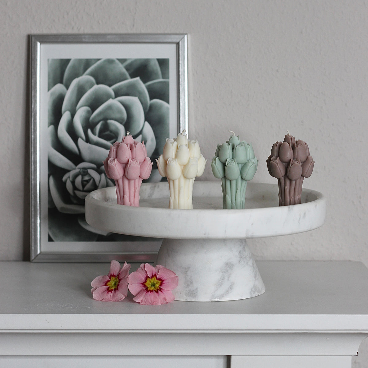 Kerze „Tulpenstrauß“