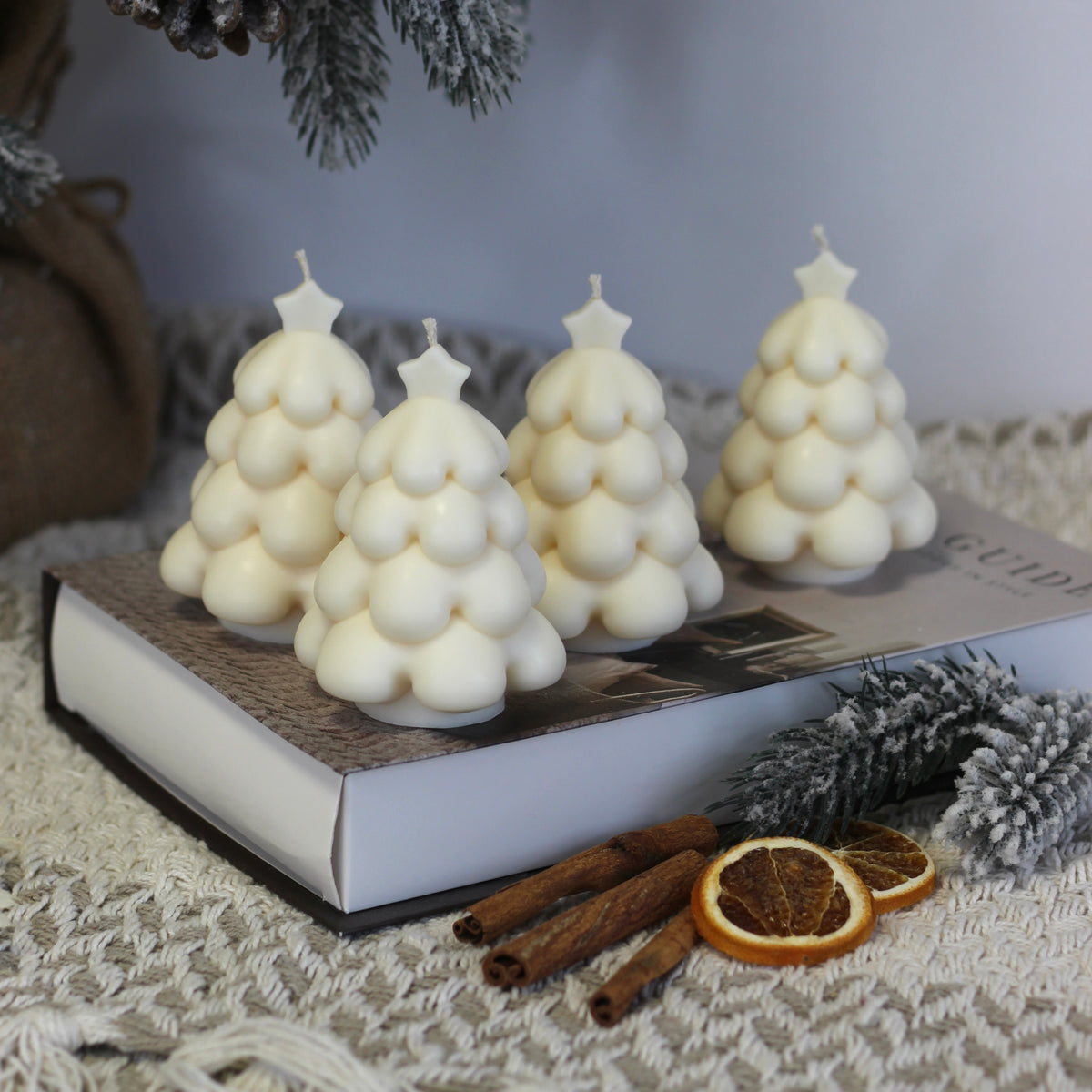 Kerze Weihnachten "Tannenbaum Stern"