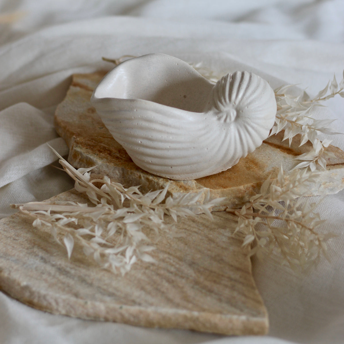 Betonmuschel „Schnecken Muschel“ groß