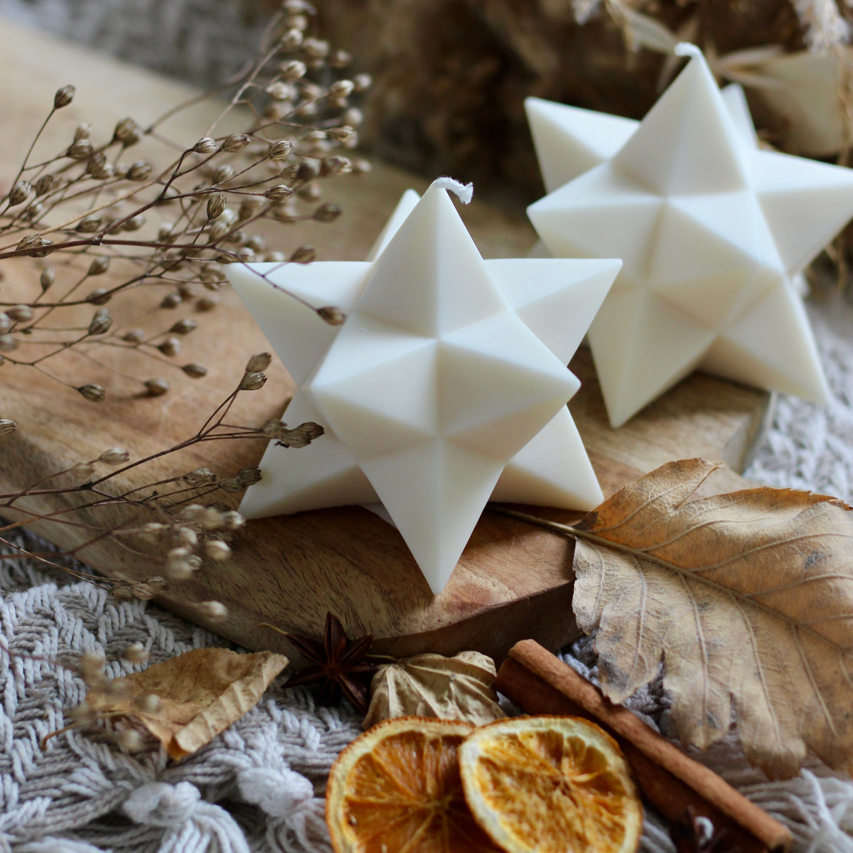Kerze Weihnachten "Stern"
