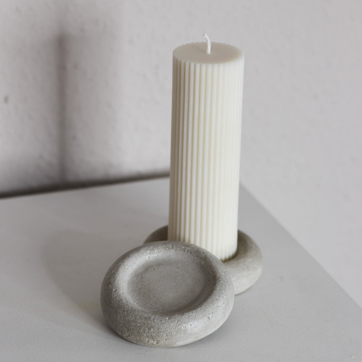 Beton Untersetzer rund mit Rand „Dicki“