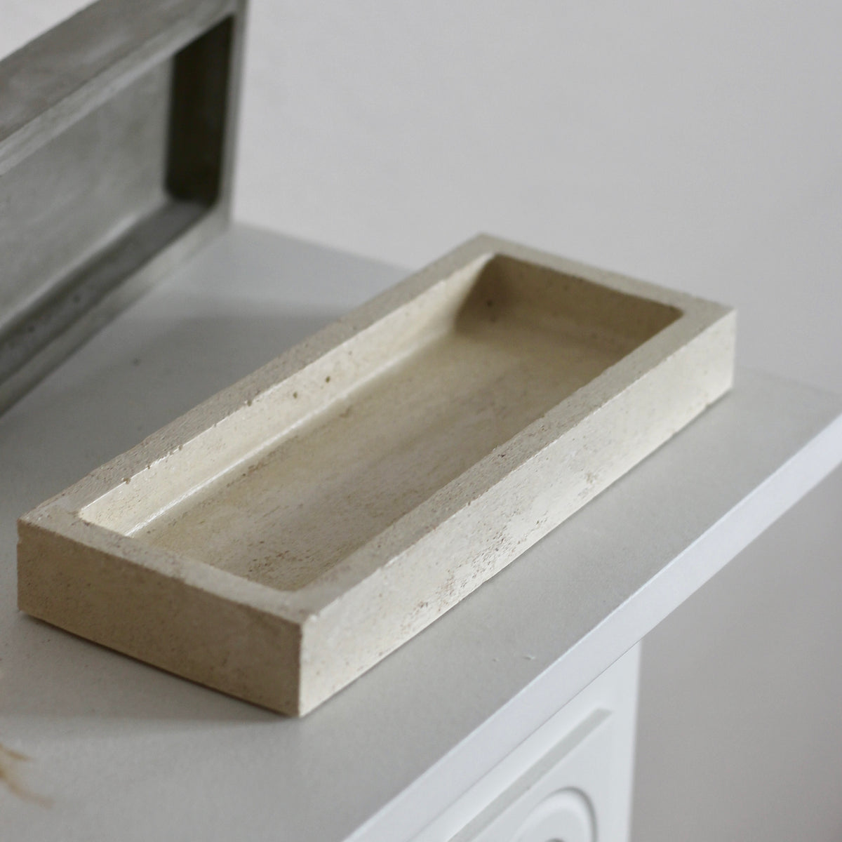 Beton Tablett Rechteckig Chunky