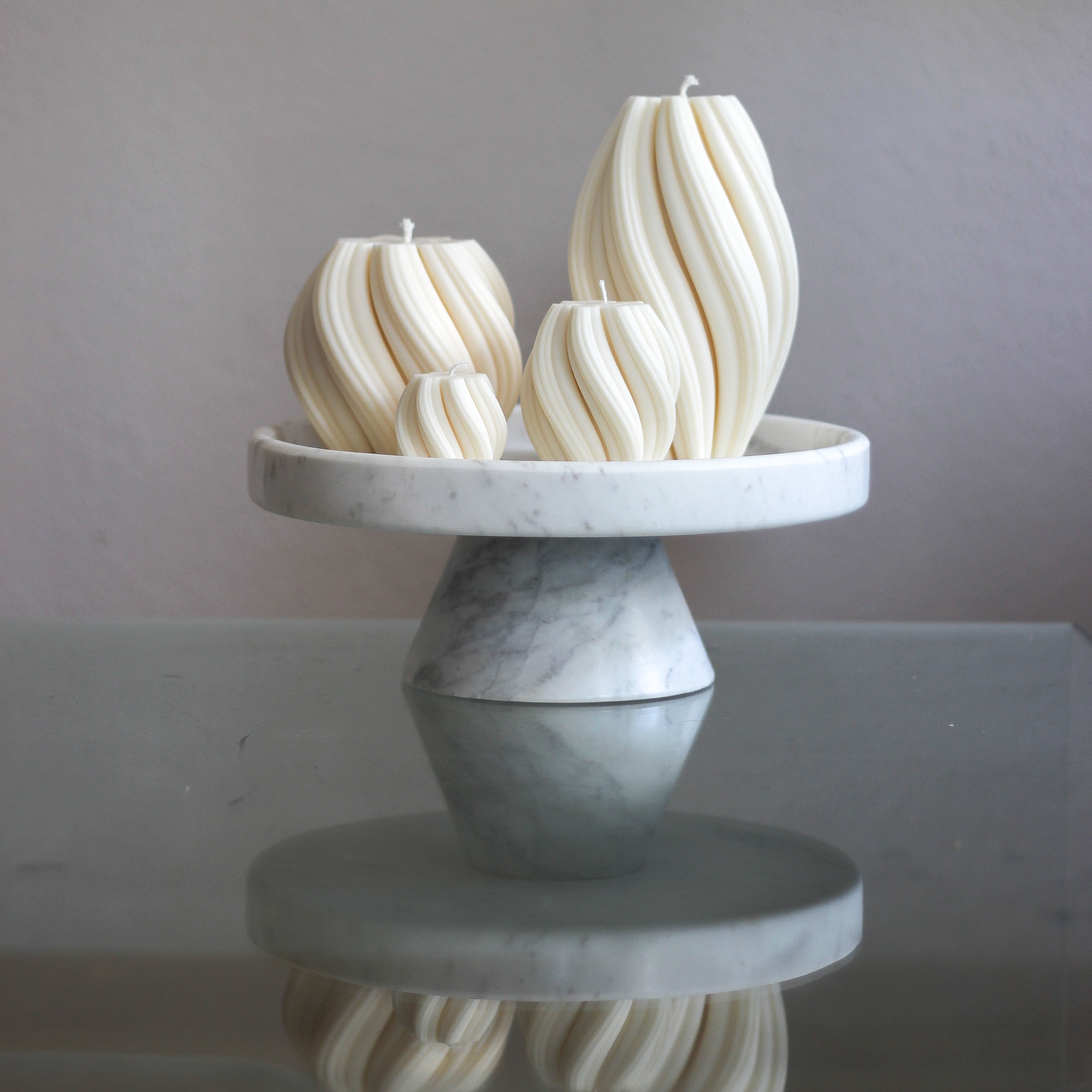 Kerze; getrullert; wellig ; „Trullala M"