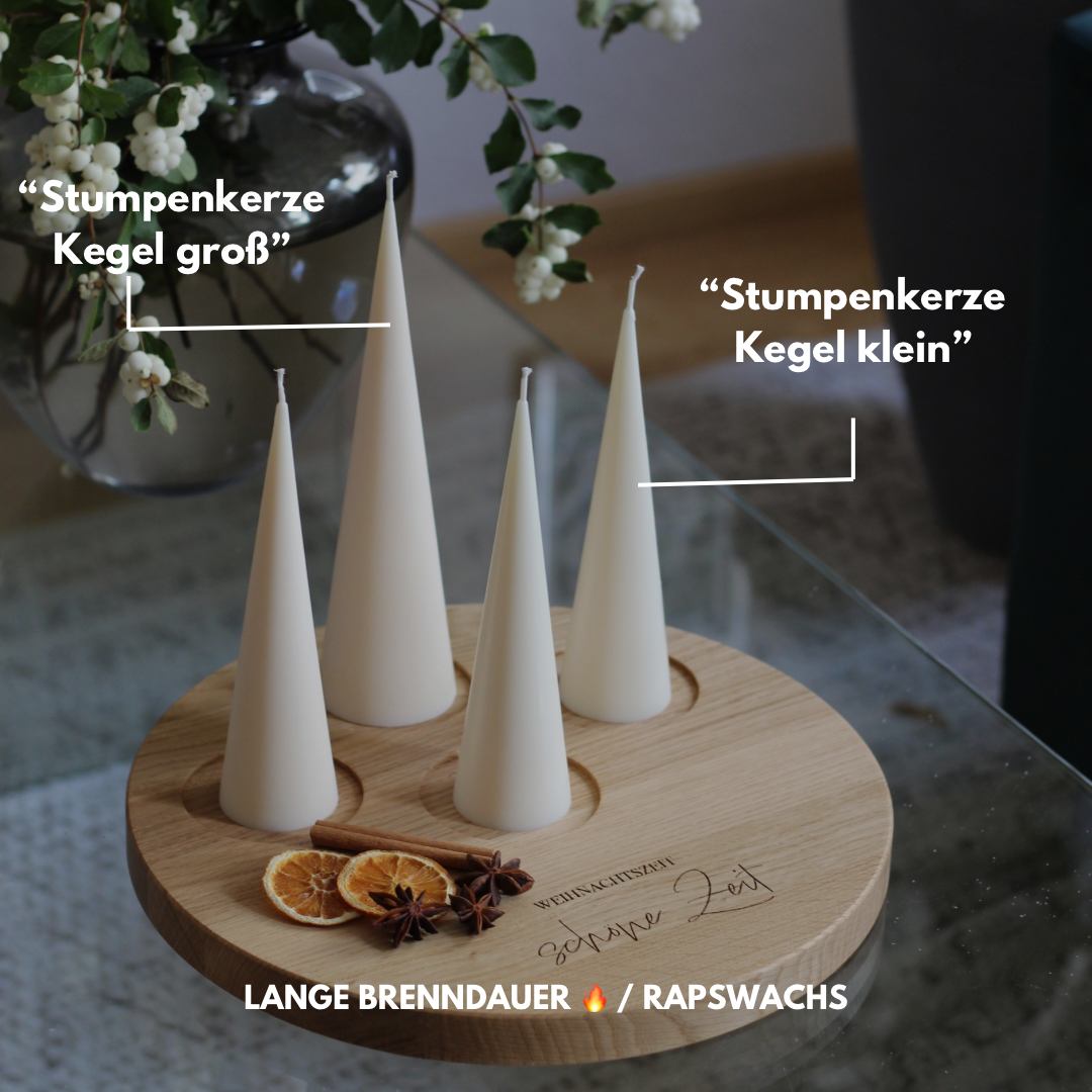 Kerze ; Stumpenkerze; „Kegel