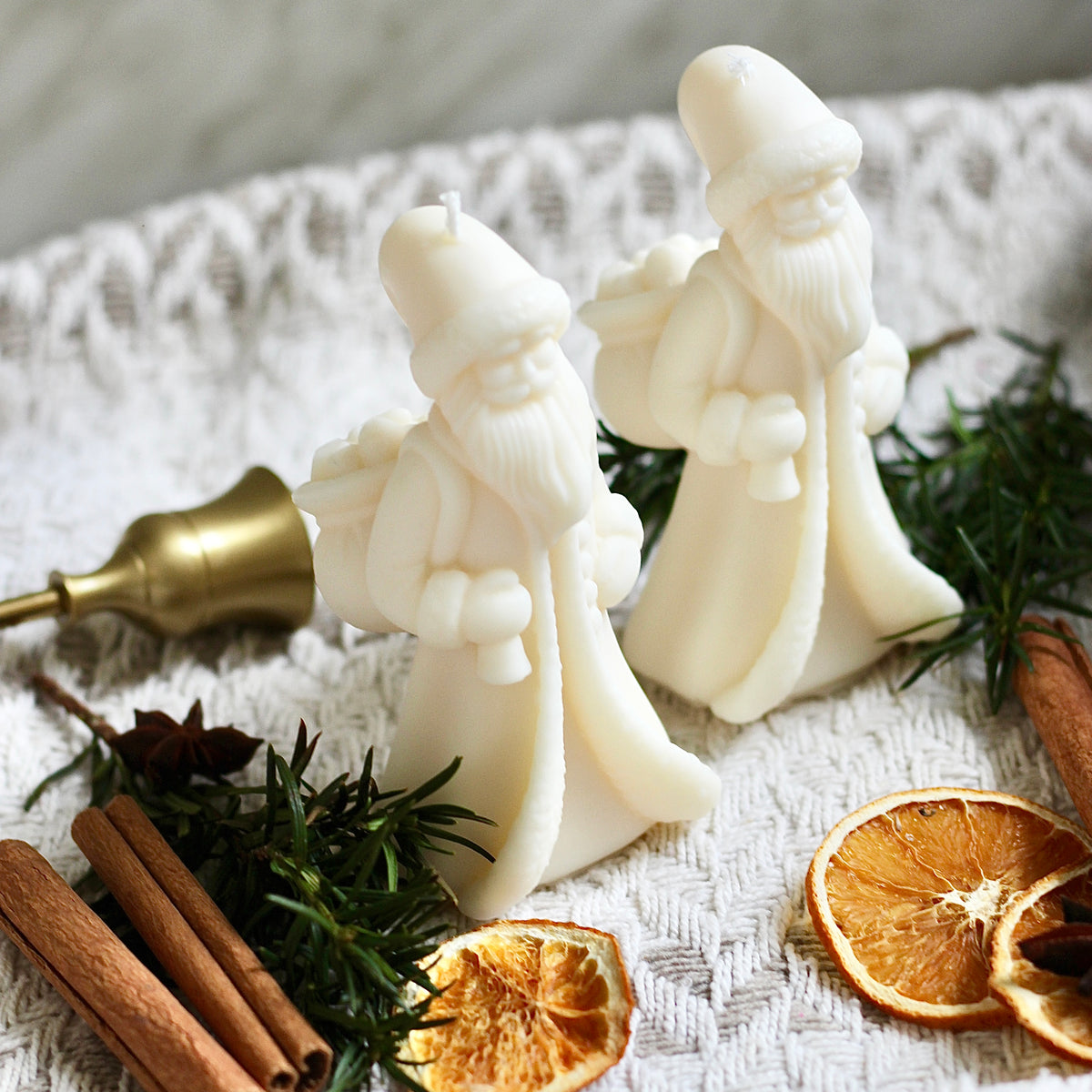 Kerze Weihnachten Weihnachtsmann "Santa"