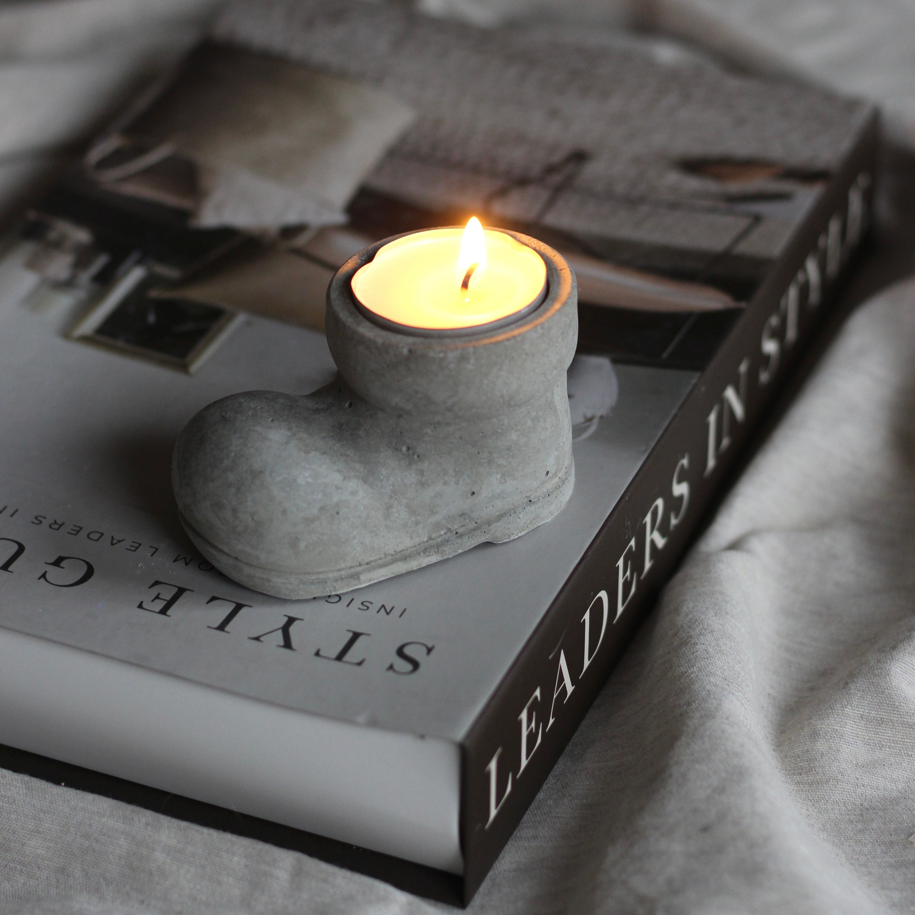 Weihnachten Beton Kerzenhalter „Stiefel"