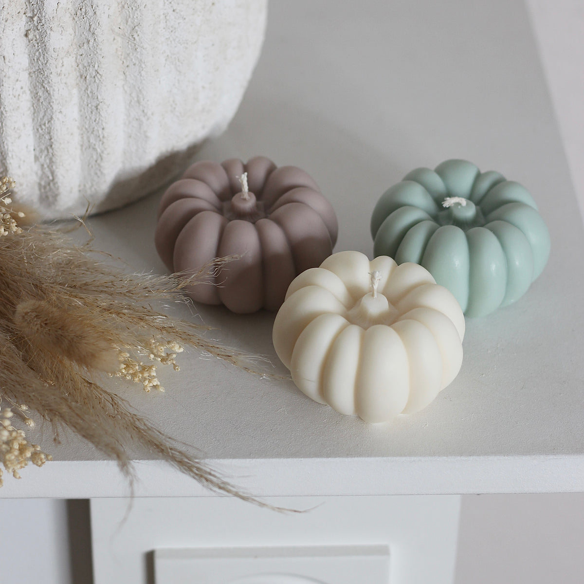 Kerze Kürbis Variante 7 "Harvest" klein