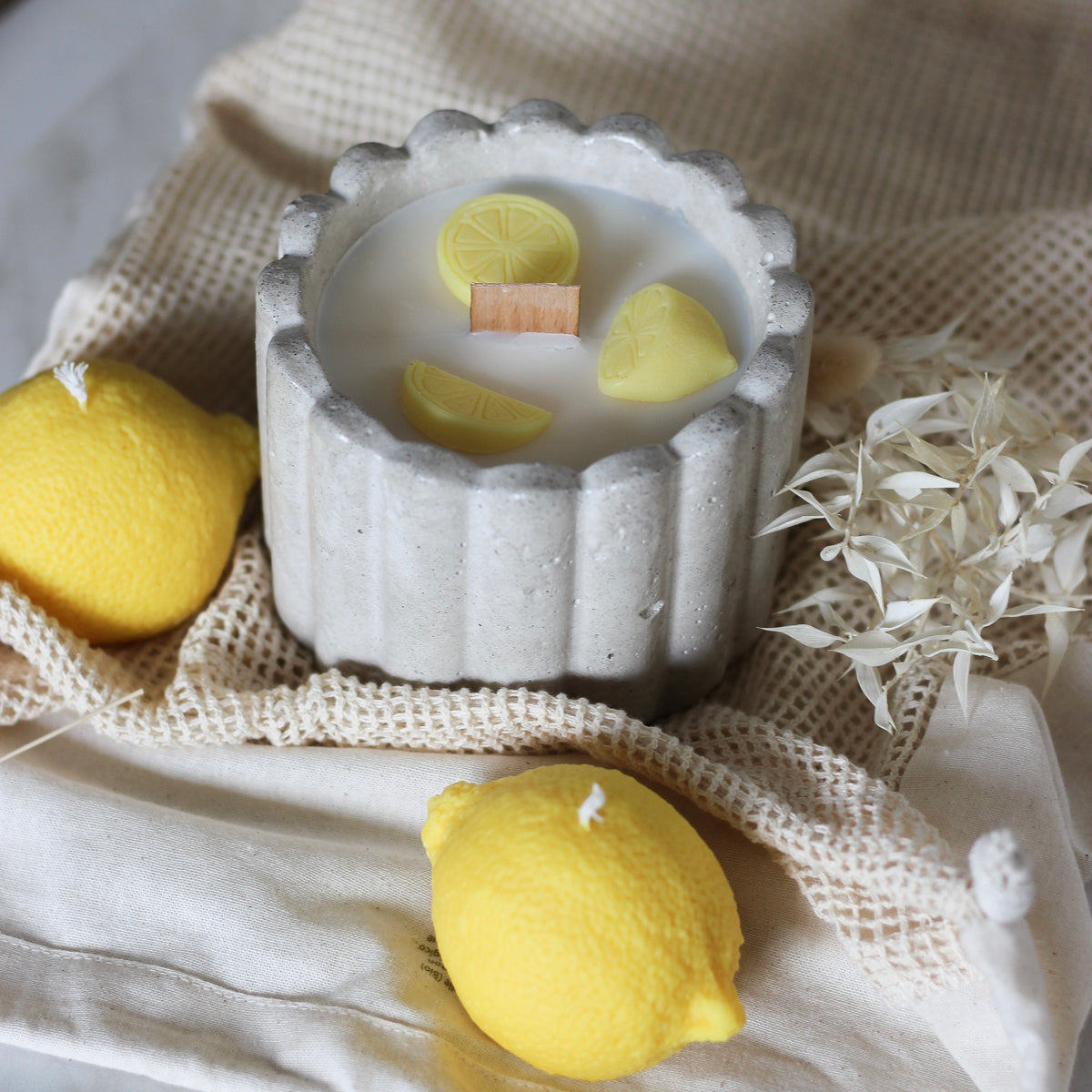 Duftkerze Outdoor Duft: "Citronella" im Topf Gartenzaun