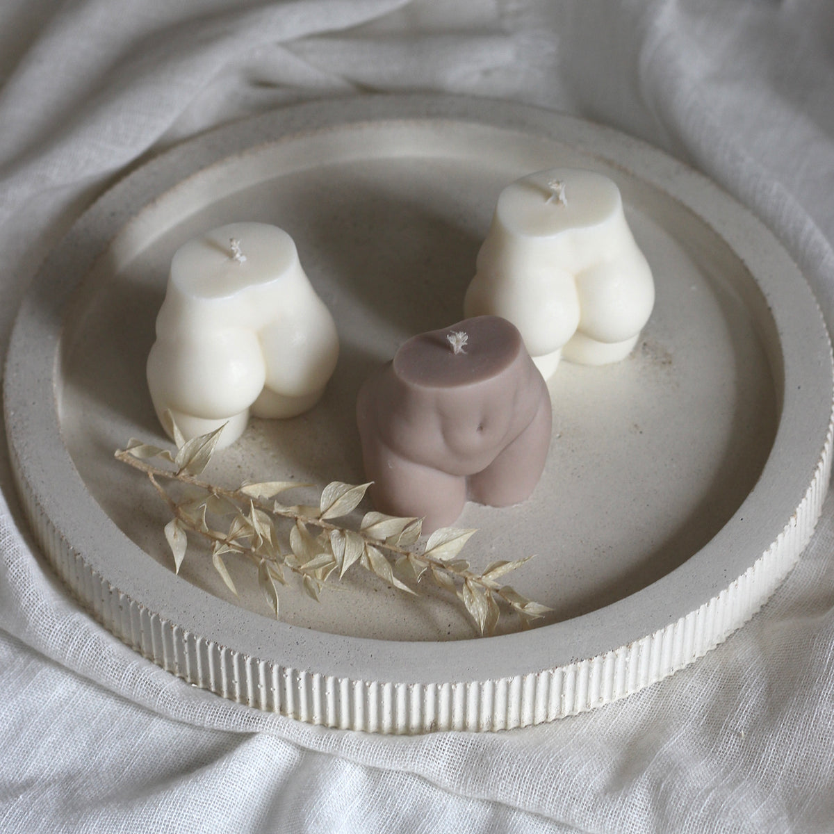Kerze Körper Body Frau ; „Mademoiselle“