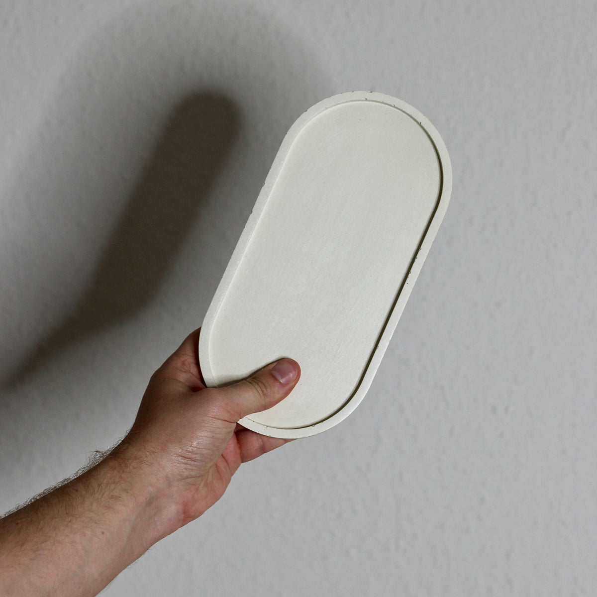Beton Untersetzer „Oval L“