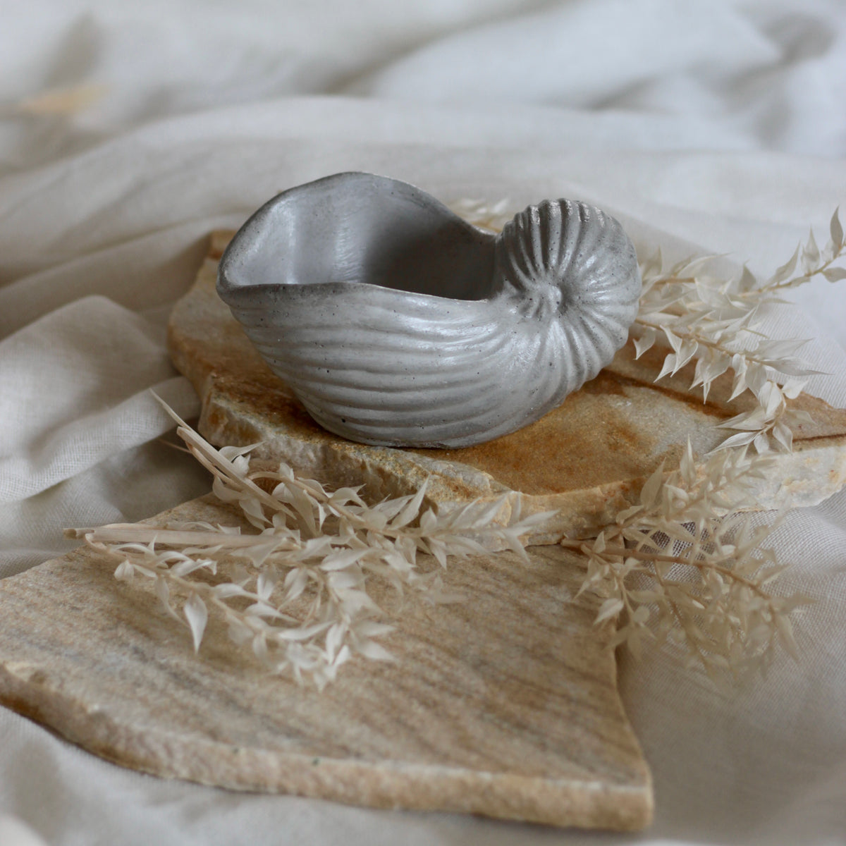 Betonmuschel „Schnecken Muschel“ groß