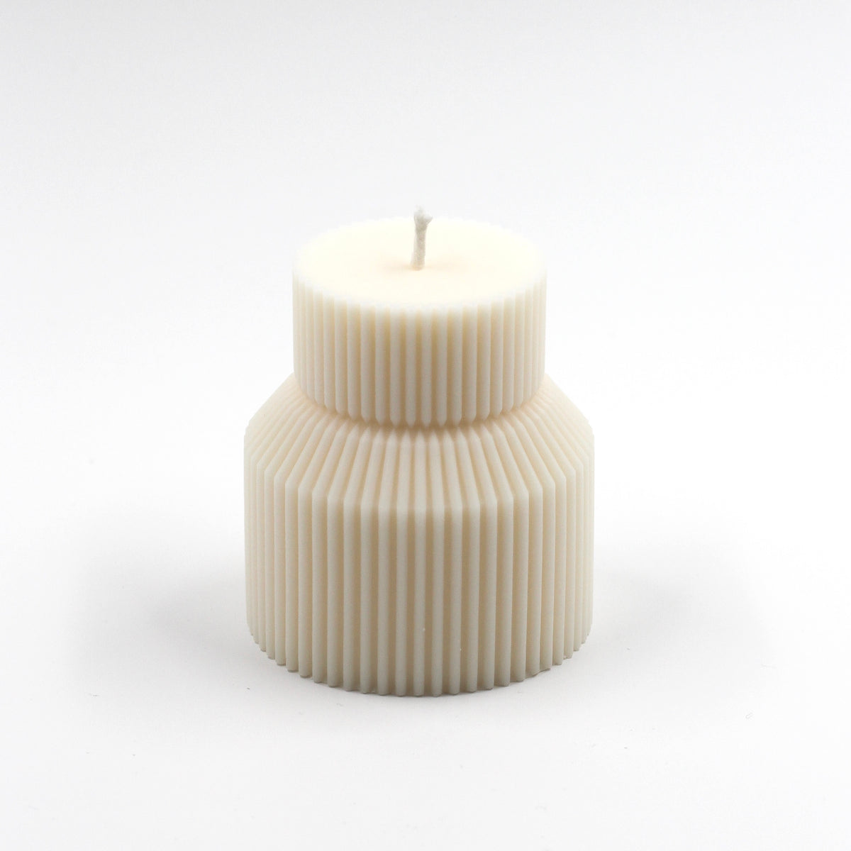 Stumpenkerze „Flakon“ Rillen