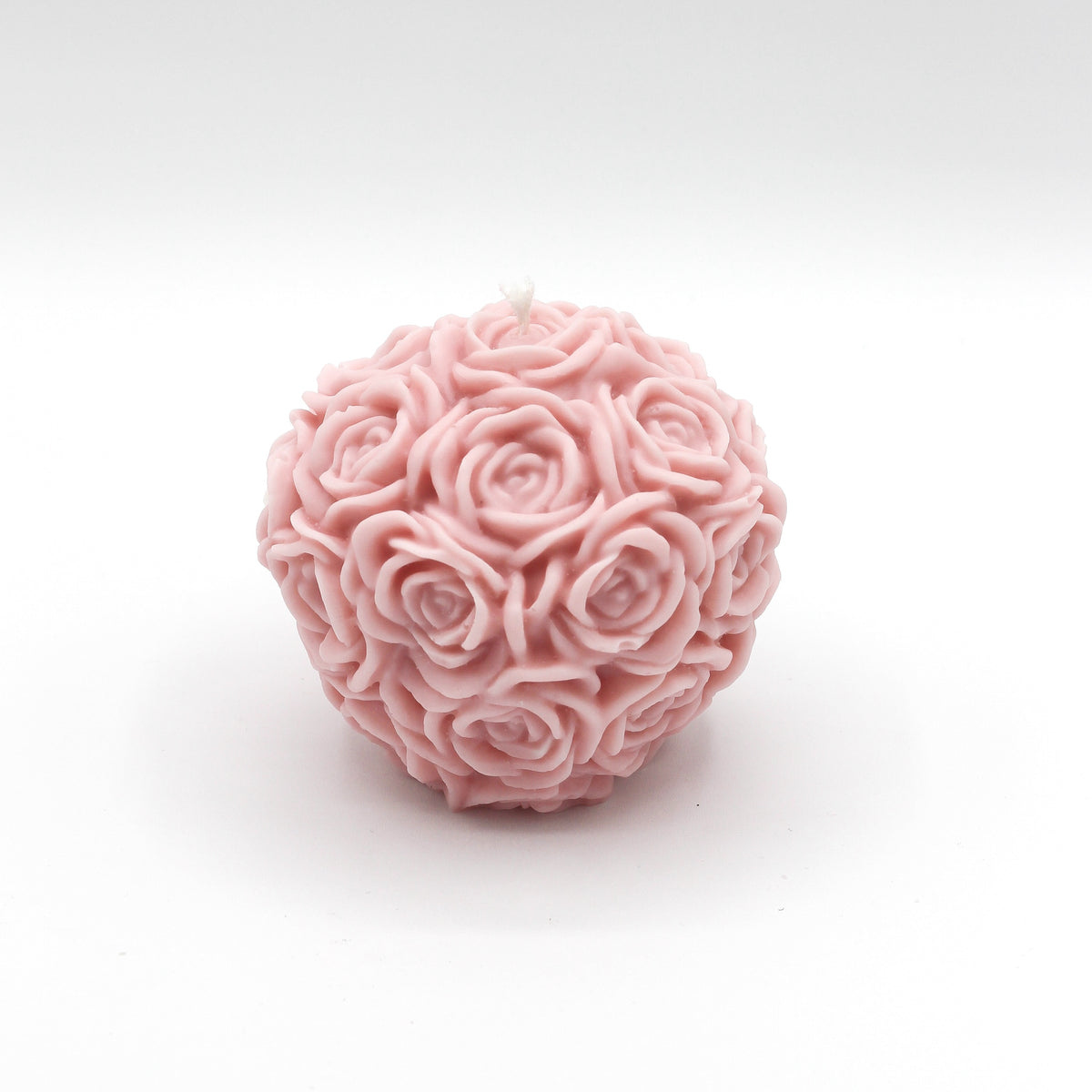 Kerze Rose „Rosenkugel“