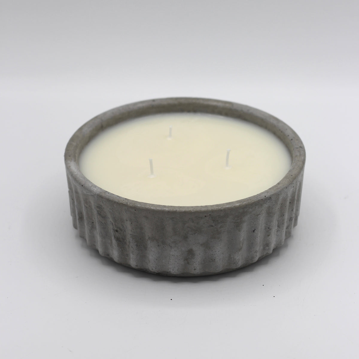 Betonkerze Schale ; Outdoor ; Kerzenschale mit 3 Dochten