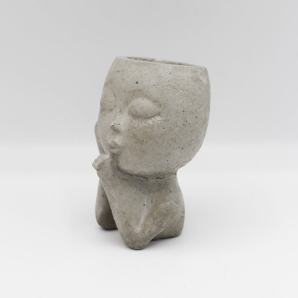 Betonvase ; Vase ; Kopf Frau; Trockenblumenvase „Mandy“