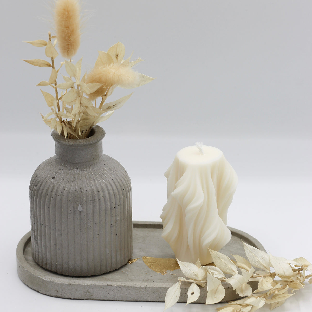 Betonvase; Vase ; Trockenblumenvase 1