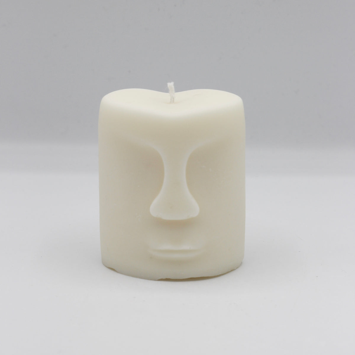 Kerze ; Gesicht ; „Moai Kopf“ klein