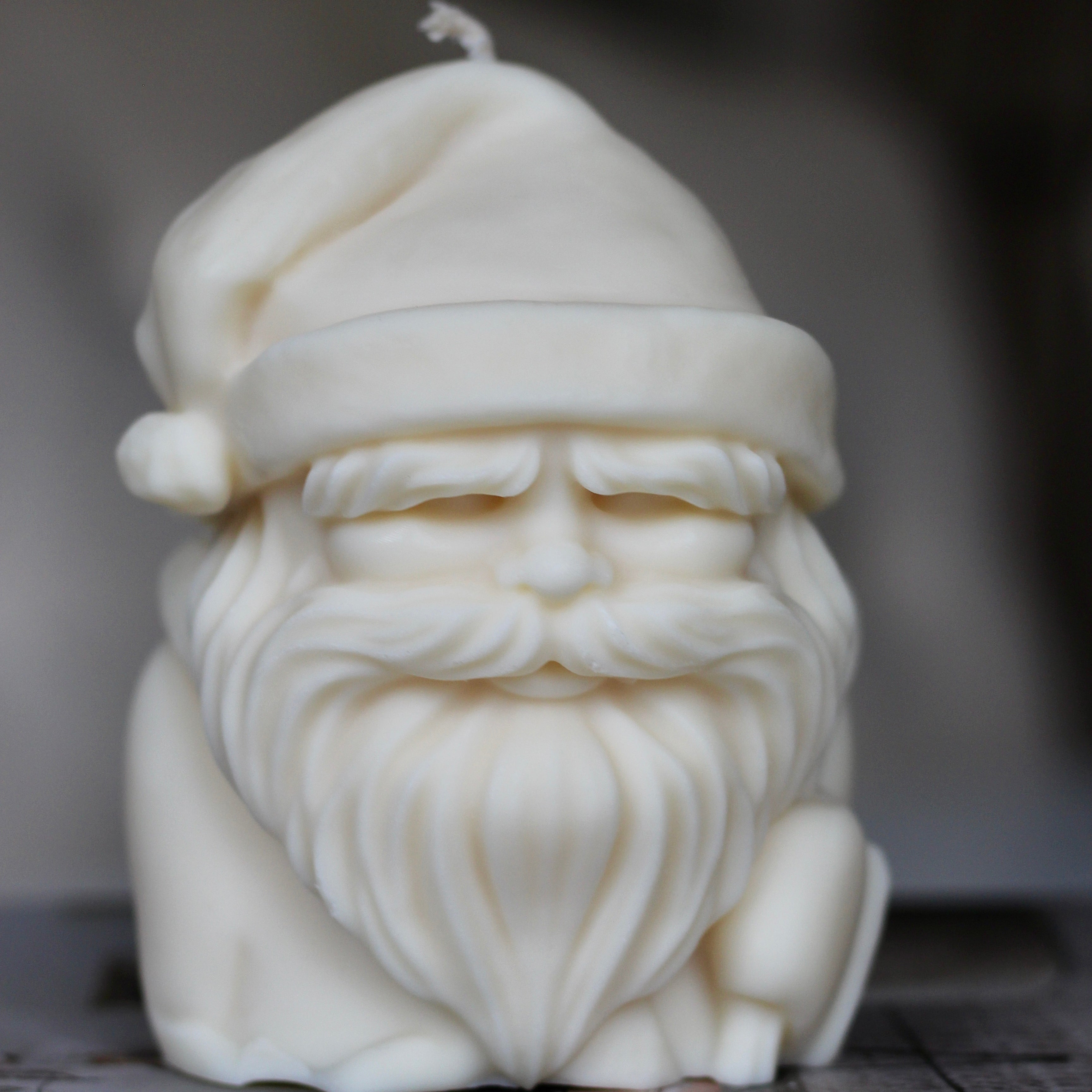 Kerze Weihnachtsmann Kopf