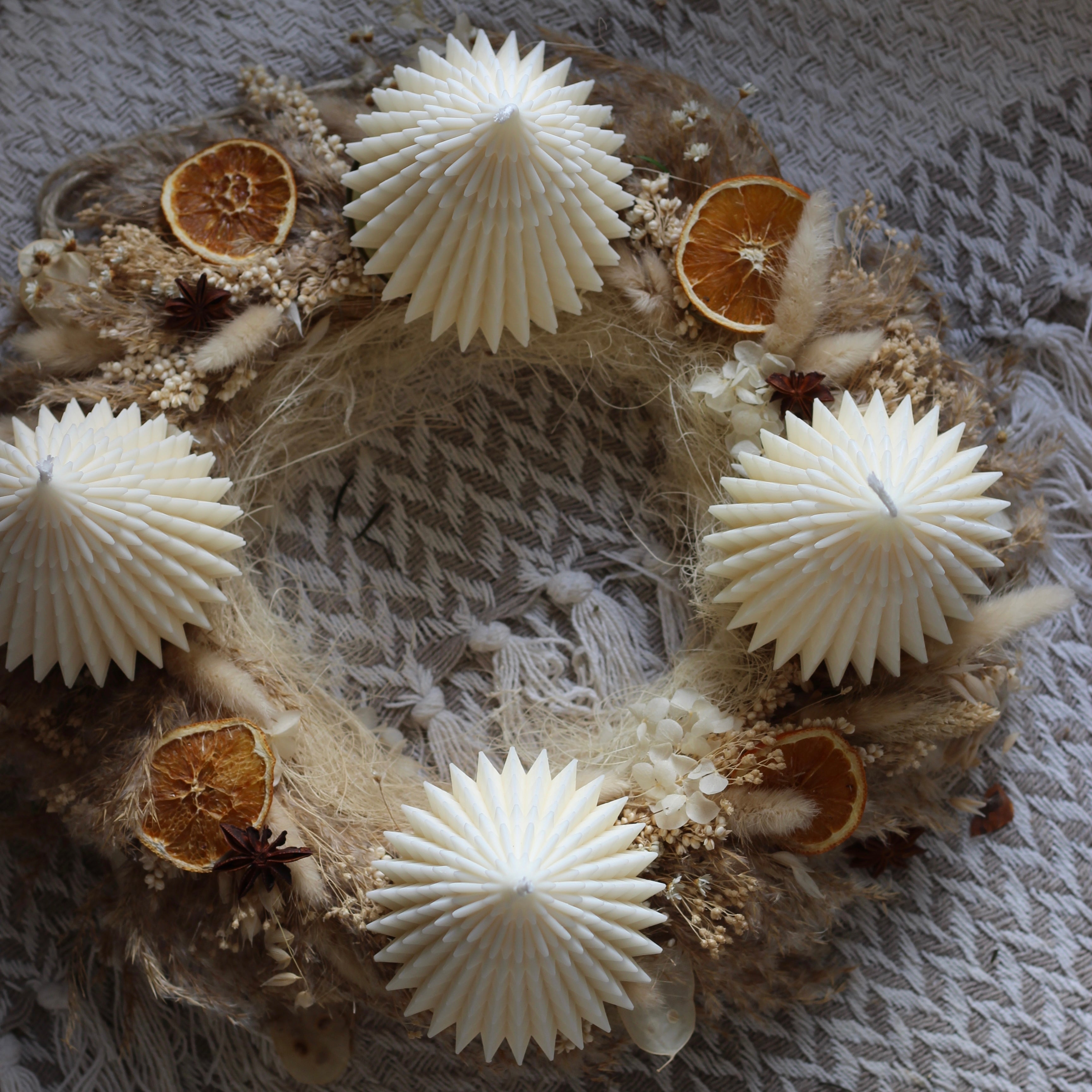 4 er Set  Kerze „Tannenbaum bauchig L"