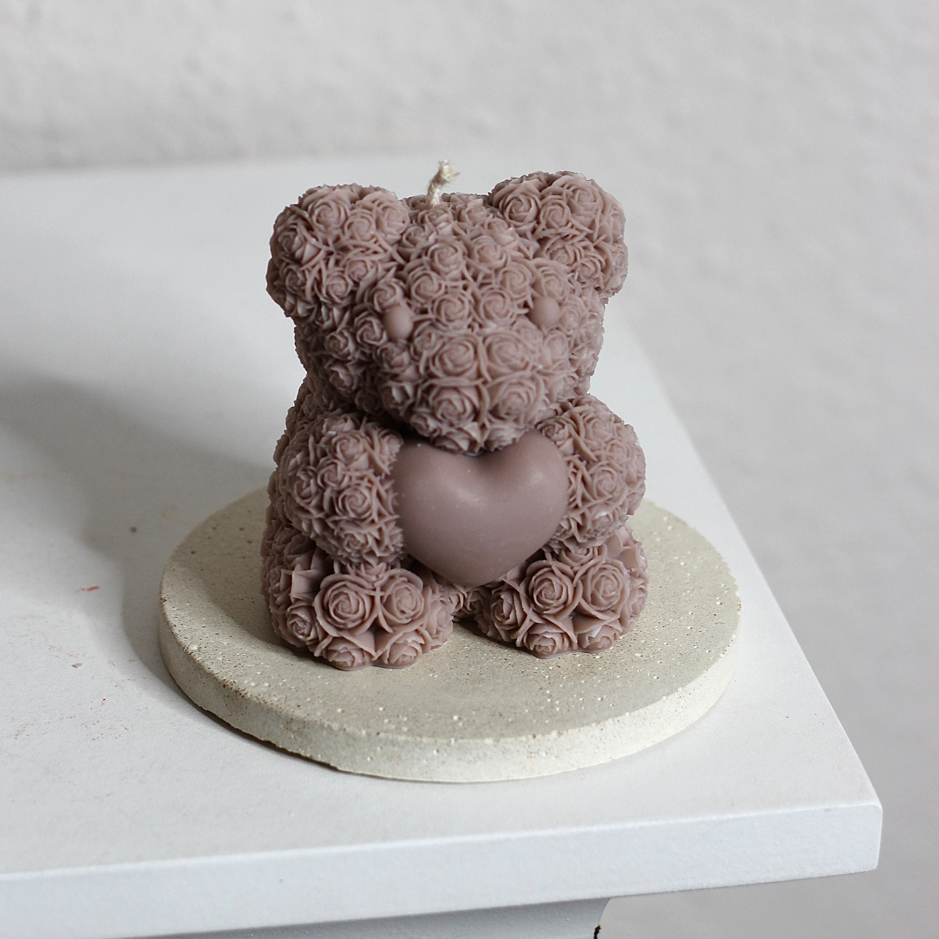 Kerze ; Teddy; Bär ; „Herz für dich“