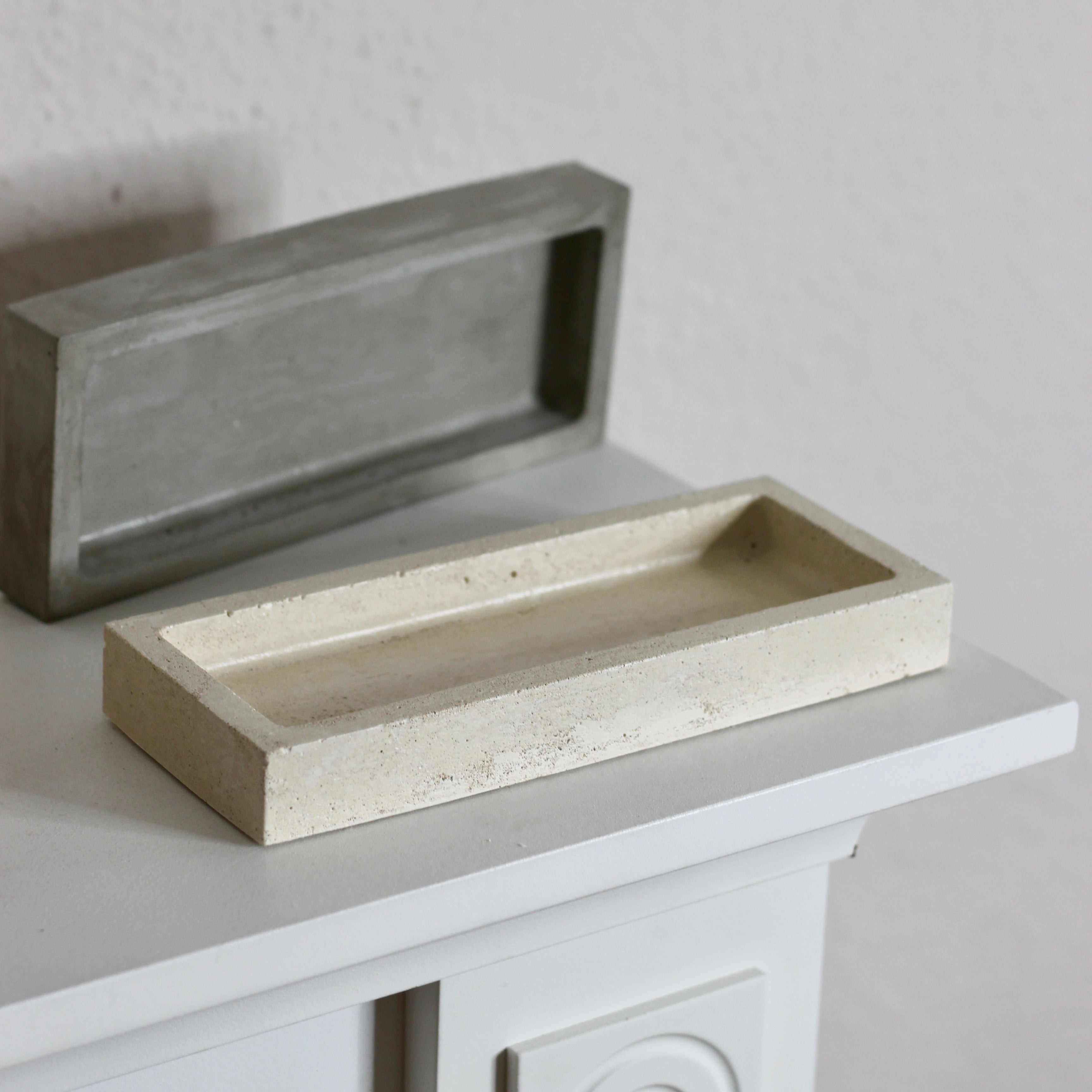 Beton Tablett Rechteckig Chunky