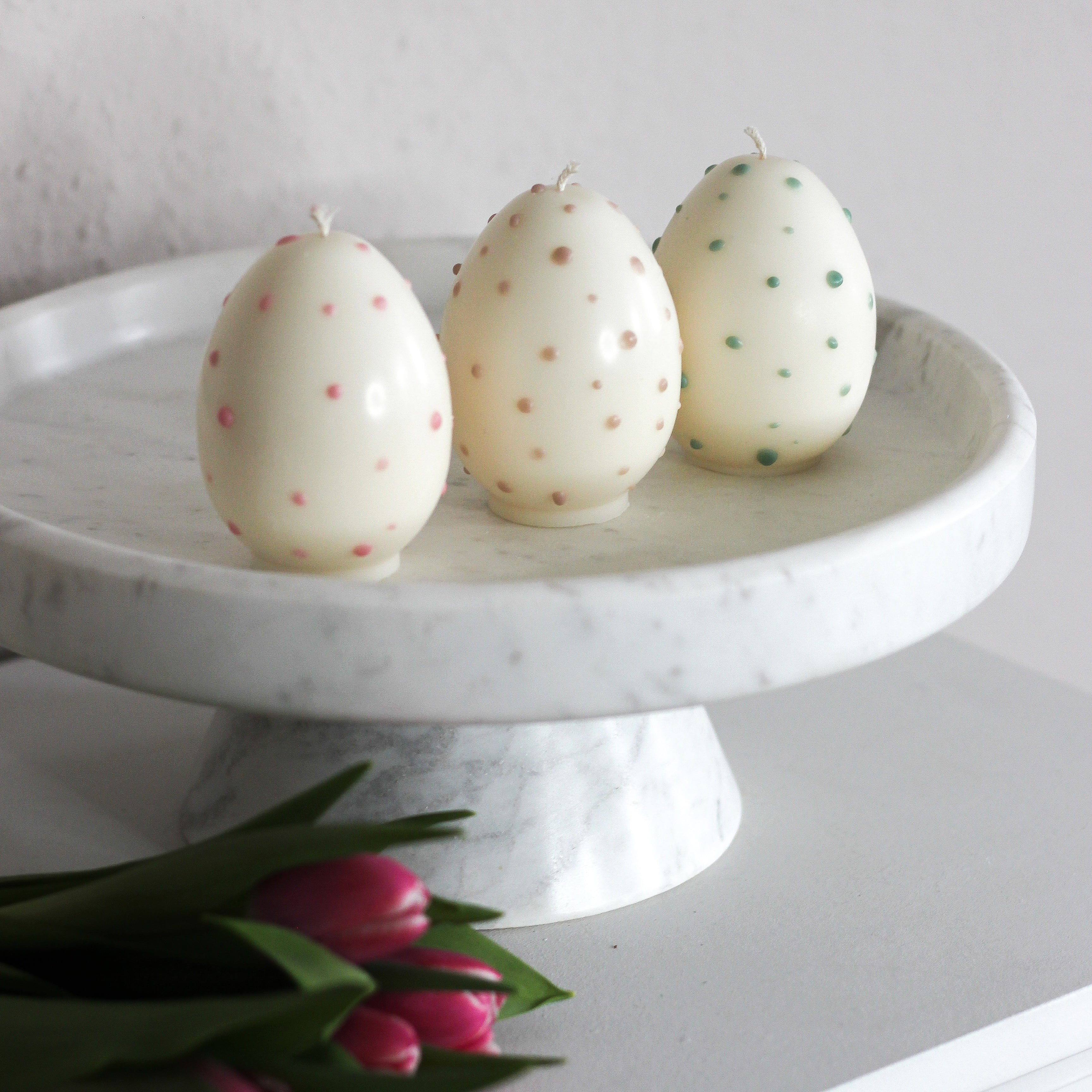 Kerze „großes Ei“ gepunktet Ostern
