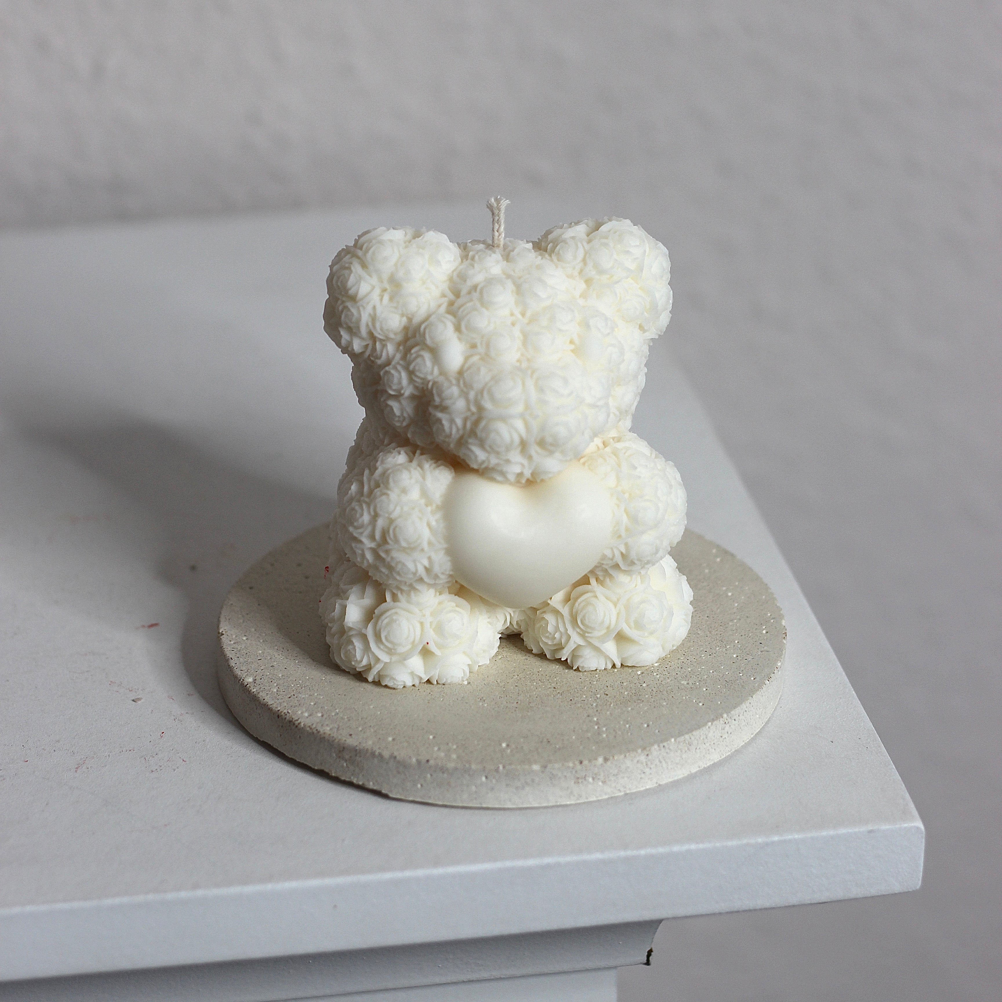 Kerze ; Teddy; Bär ; „Herz für dich“