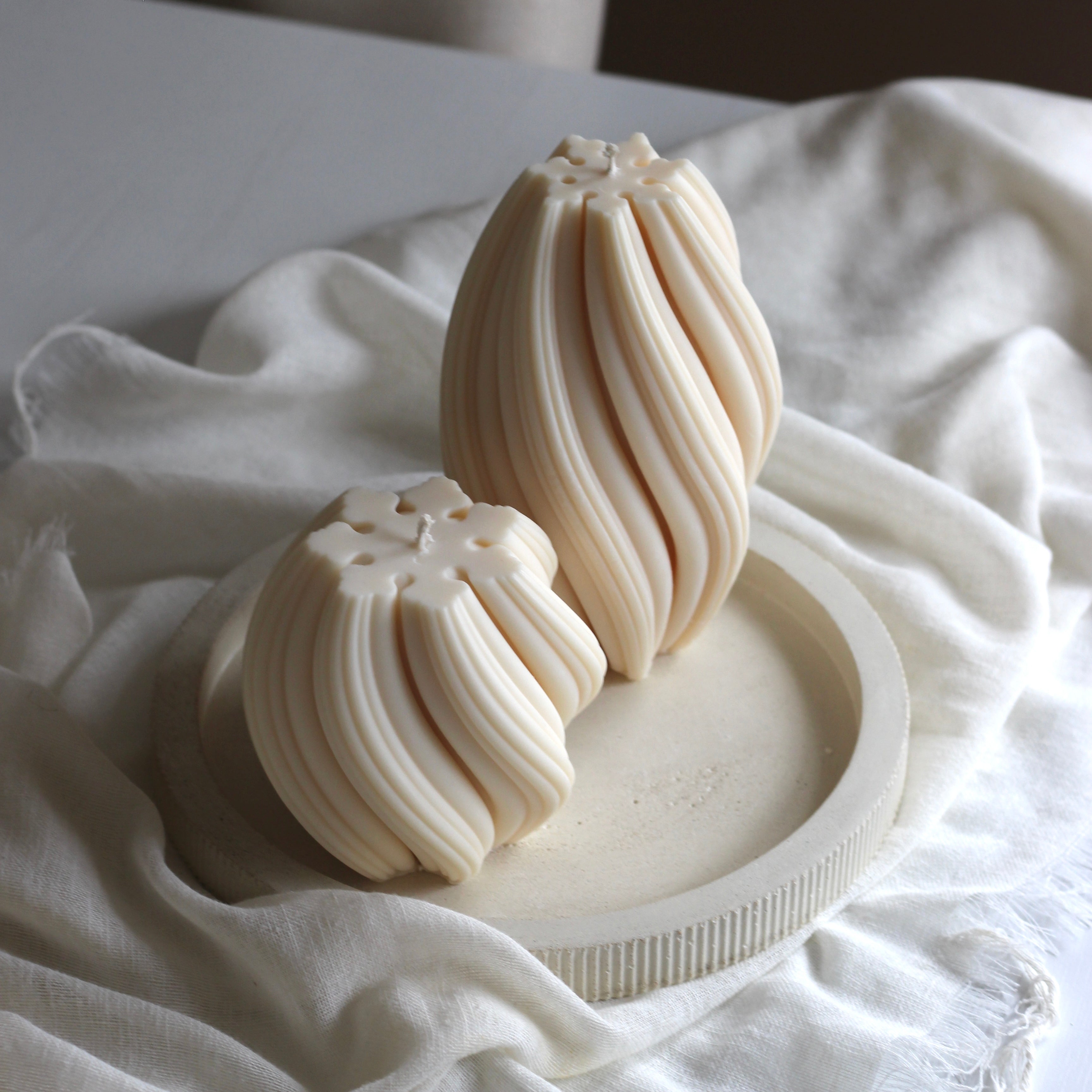 Beton Tablett XL Rund