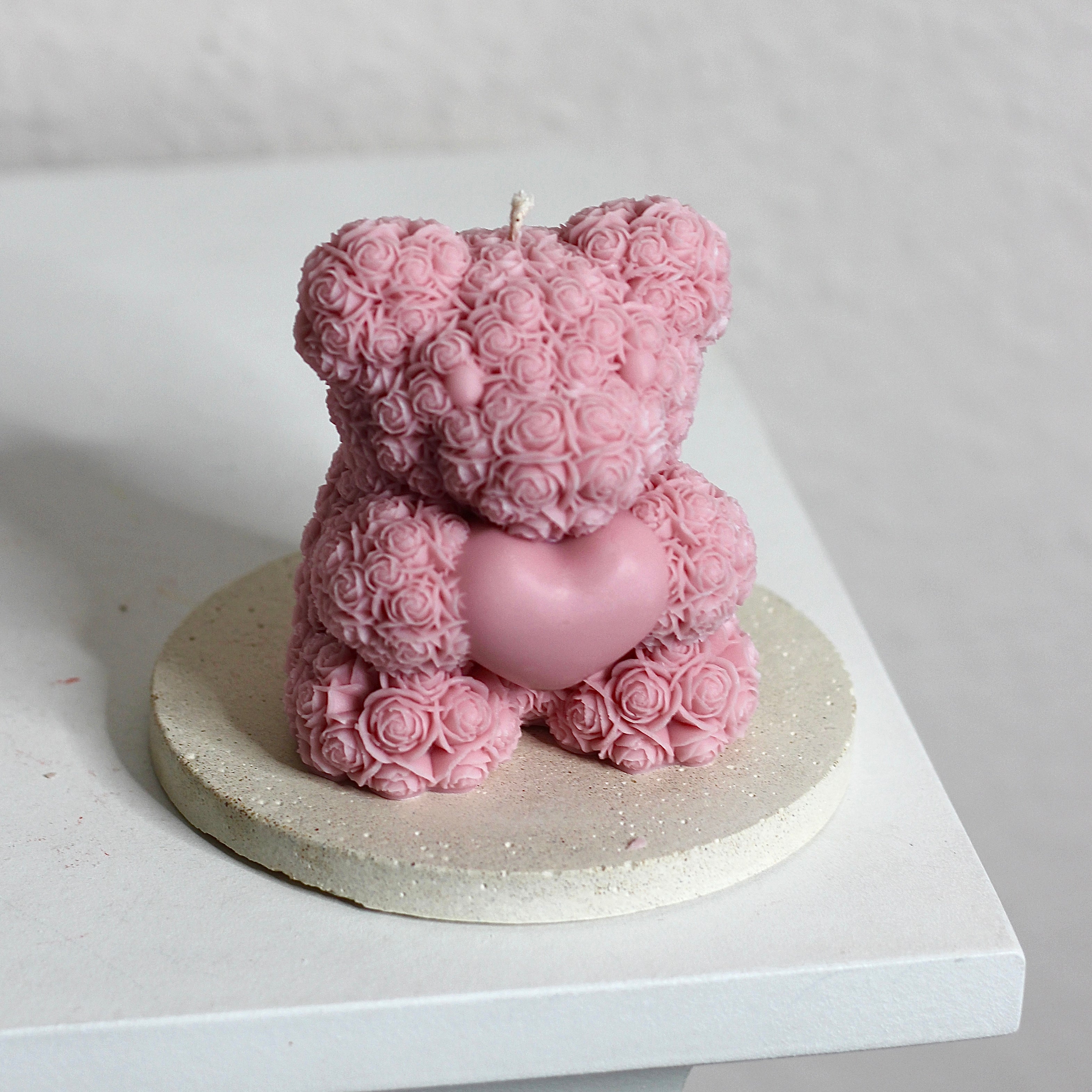 Kerze ; Teddy; Bär ; „Herz für dich“