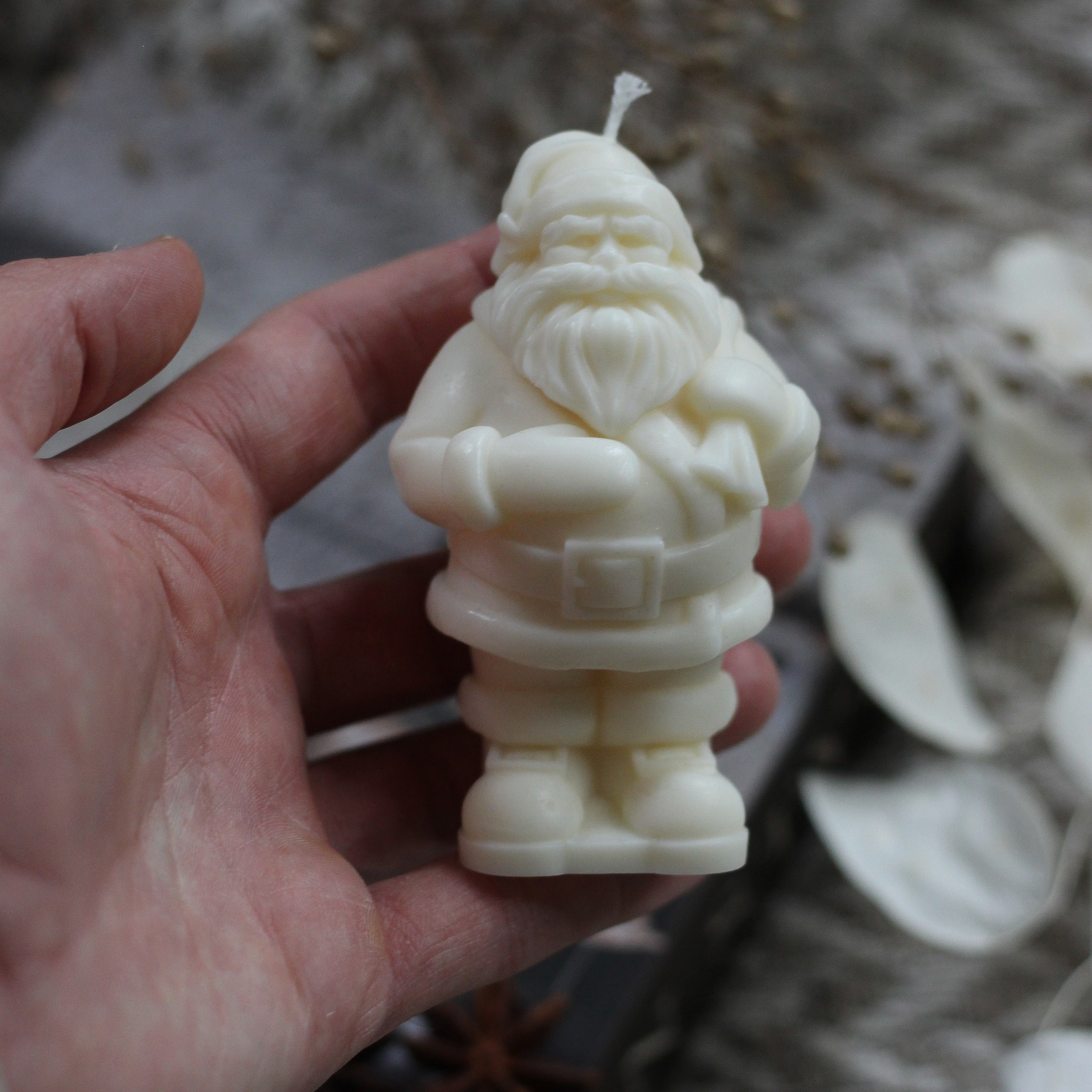 Kerze Weihnachten Weihnachtsmann "Klaus"