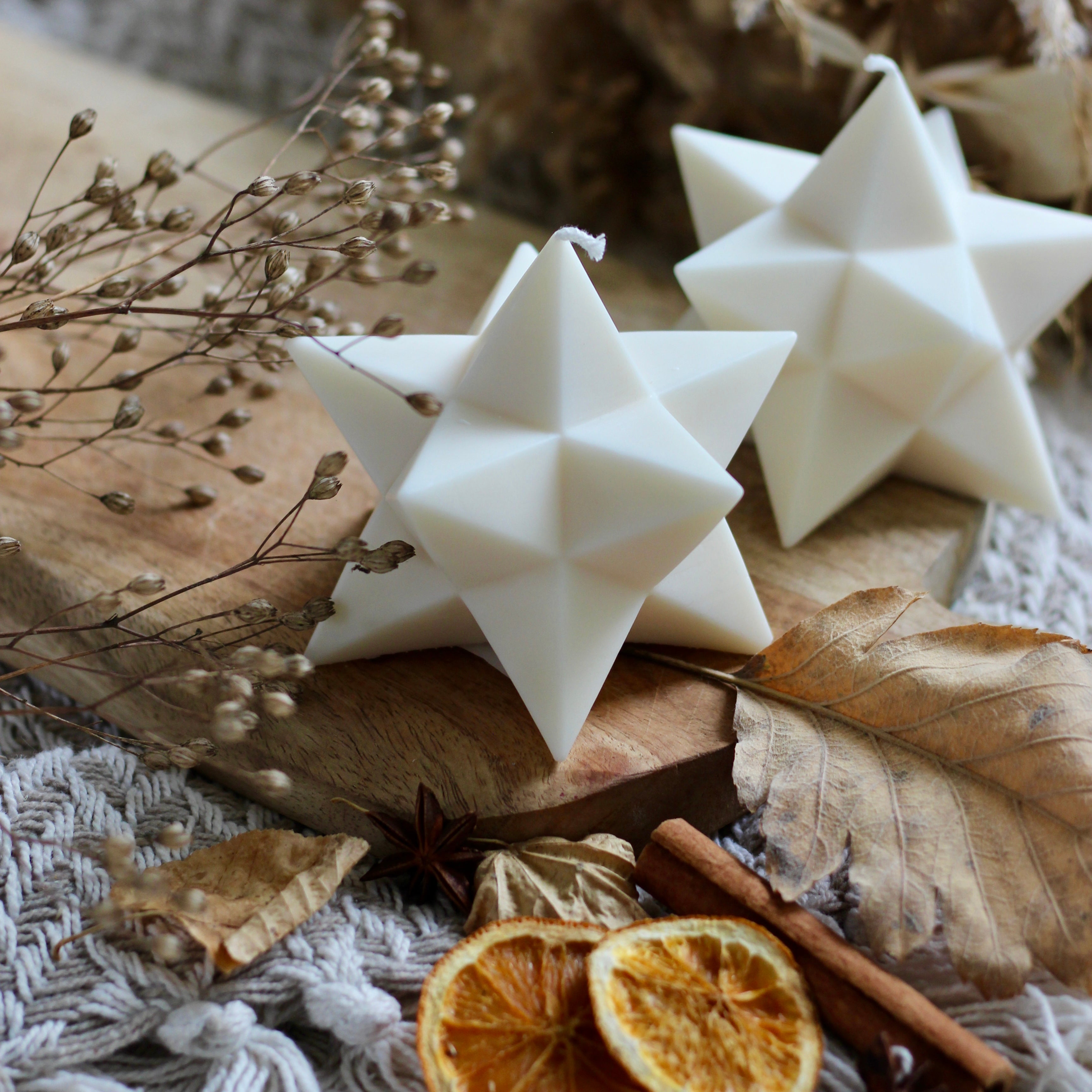 Kerze Weihnachten "Stern"