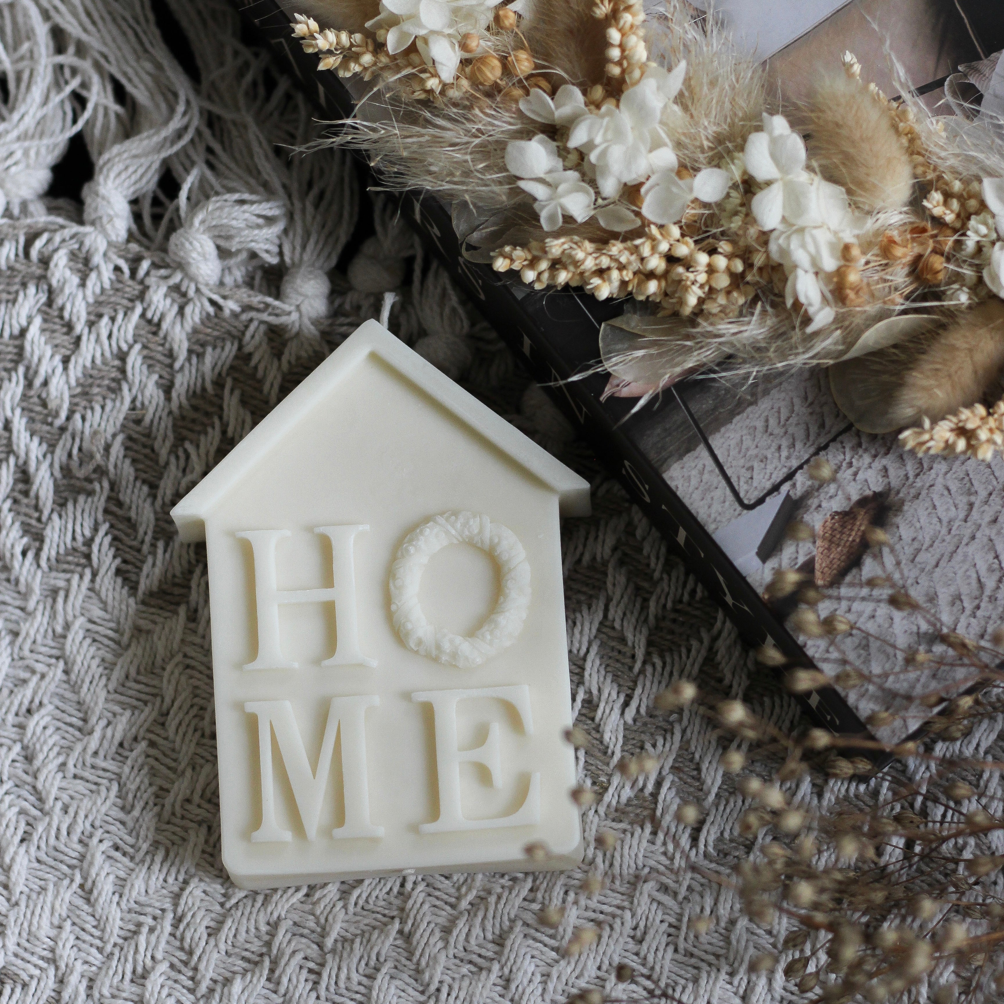 Kerze Haus "Home"