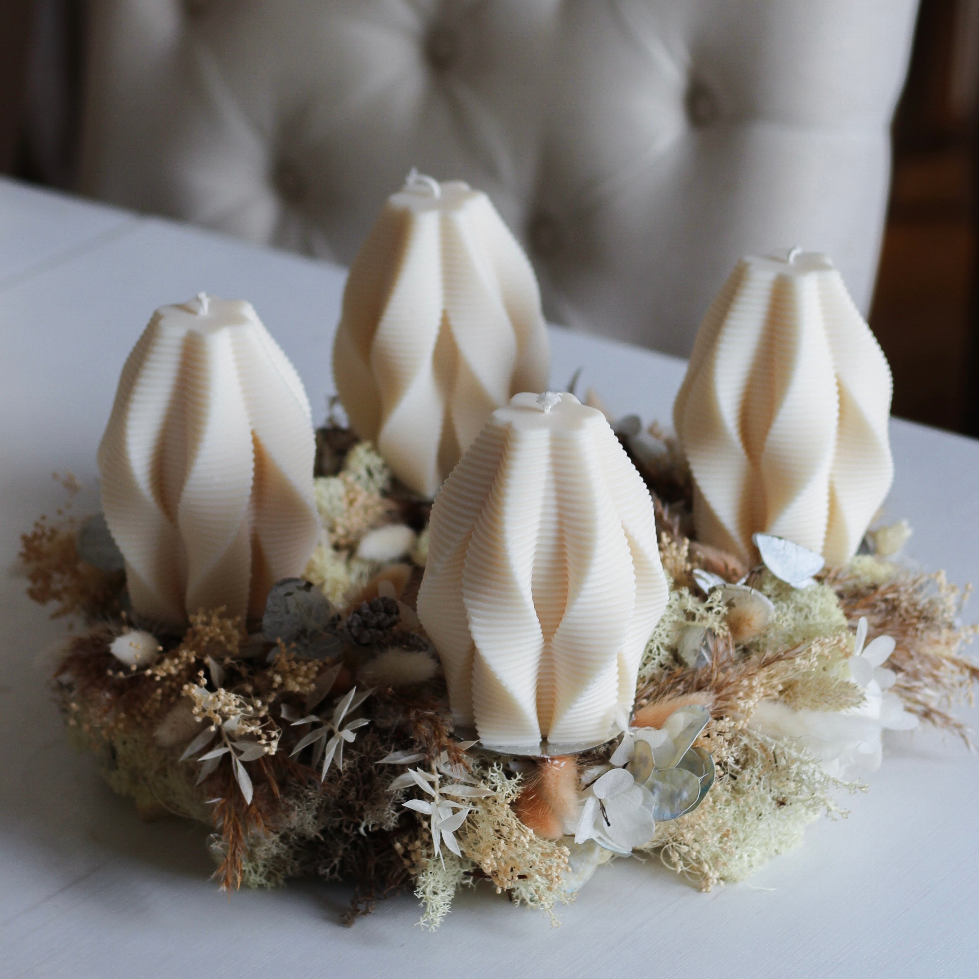 4 er Set  Kerze „Taddel groß“