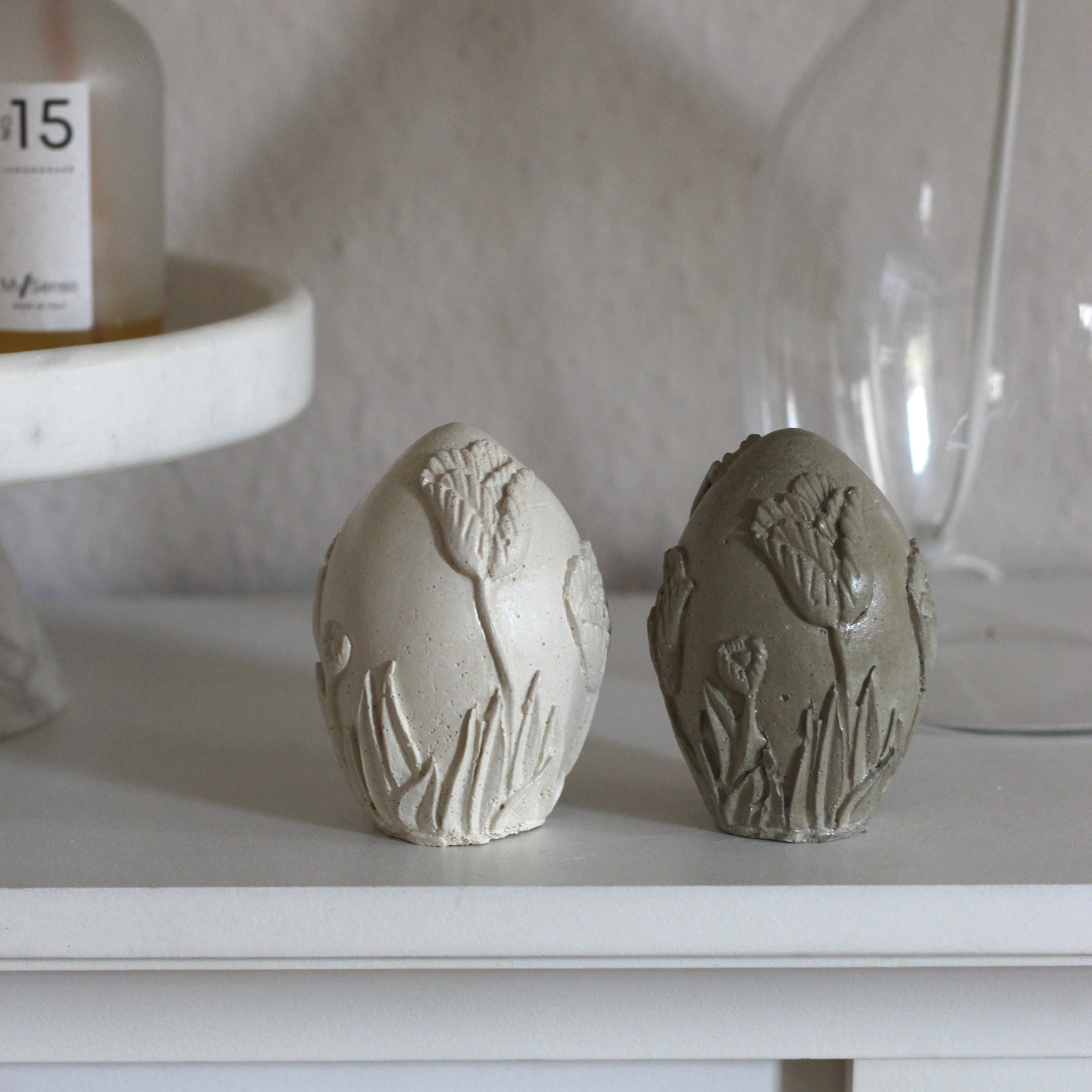 Beton Dekoration„Ei Tulpe"