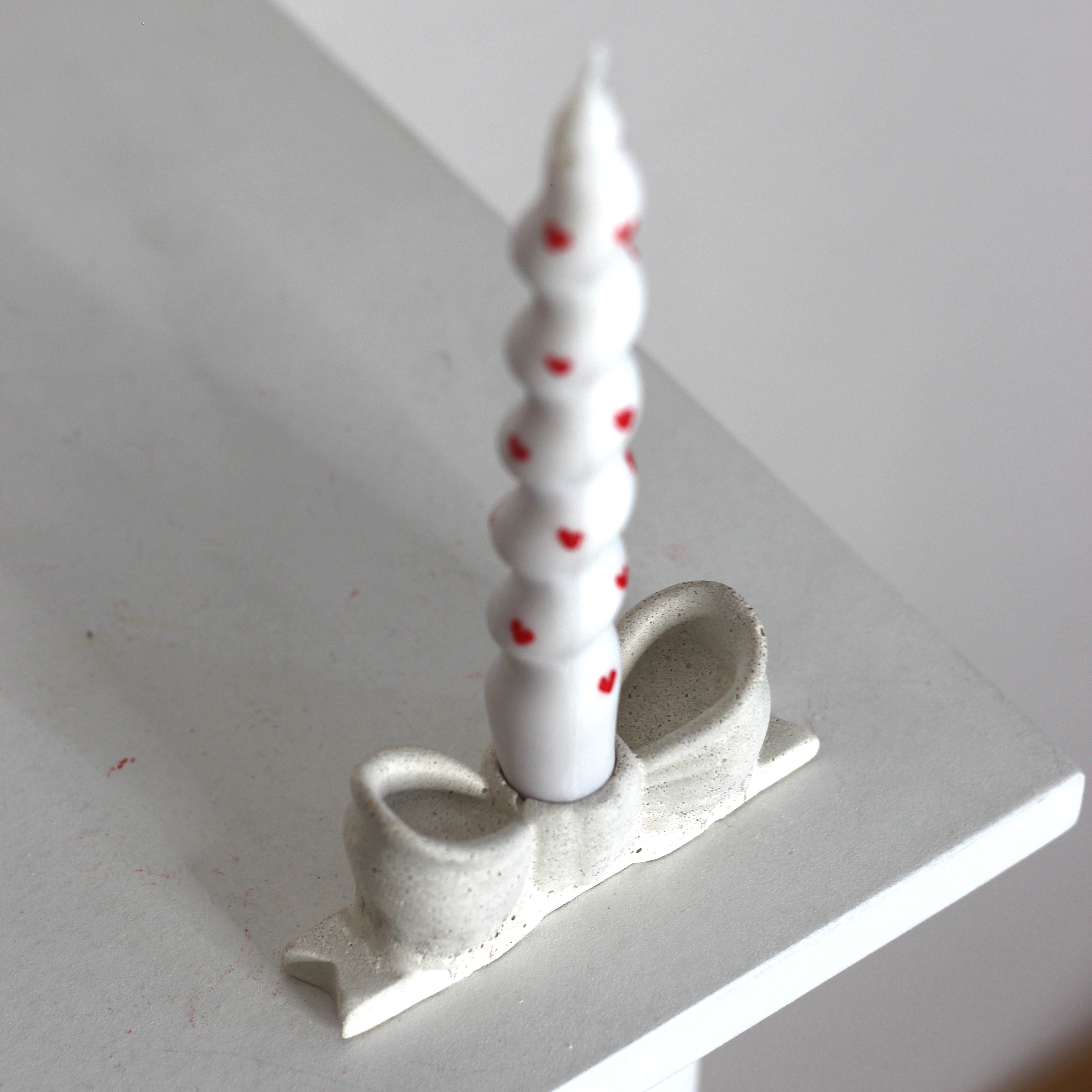 Beton Kerzenhalter „mini Schleife"