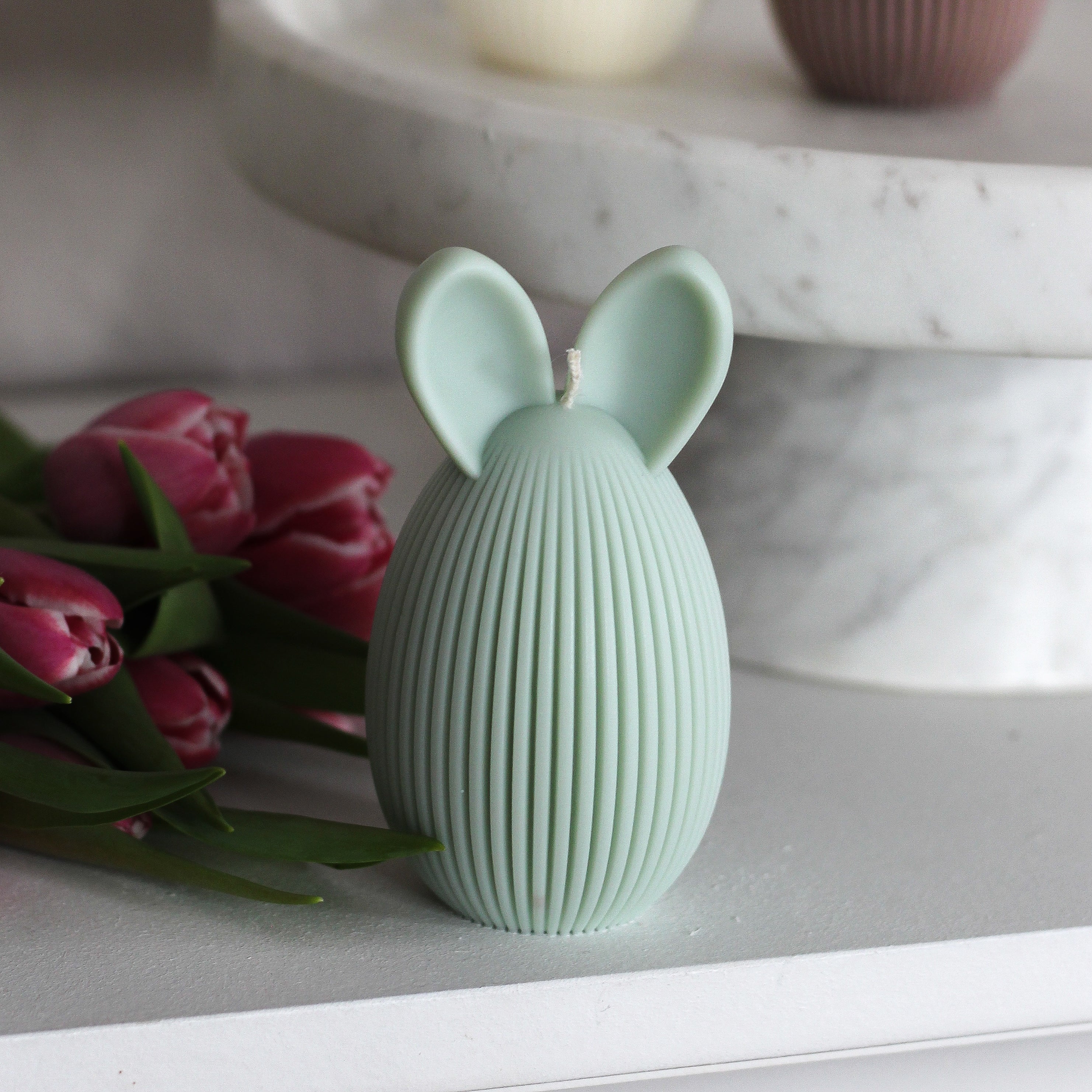 Kerze "Häschen Ei" groß, Variante 1, Ostern