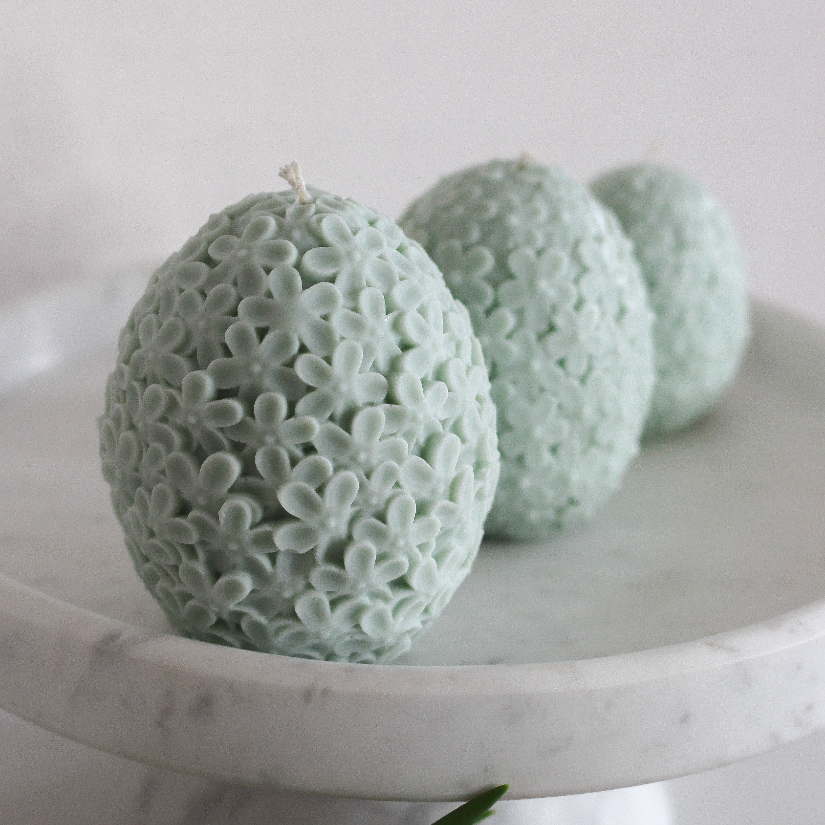Kerze „Blumen Ei“ groß; Ostern