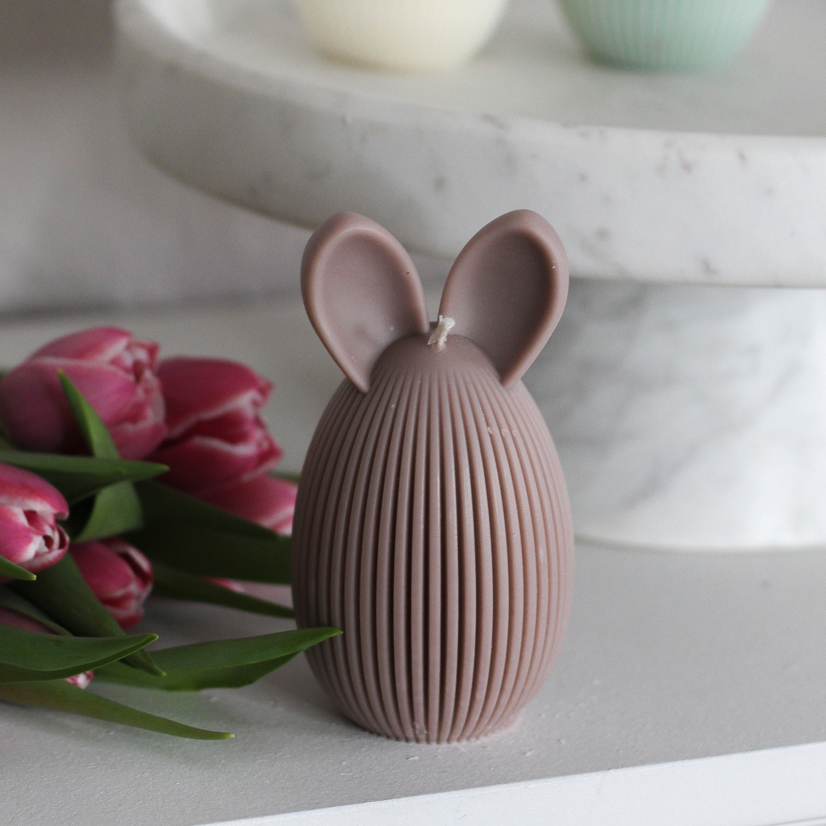 Kerze "Häschen Ei" groß, Variante 1, Ostern