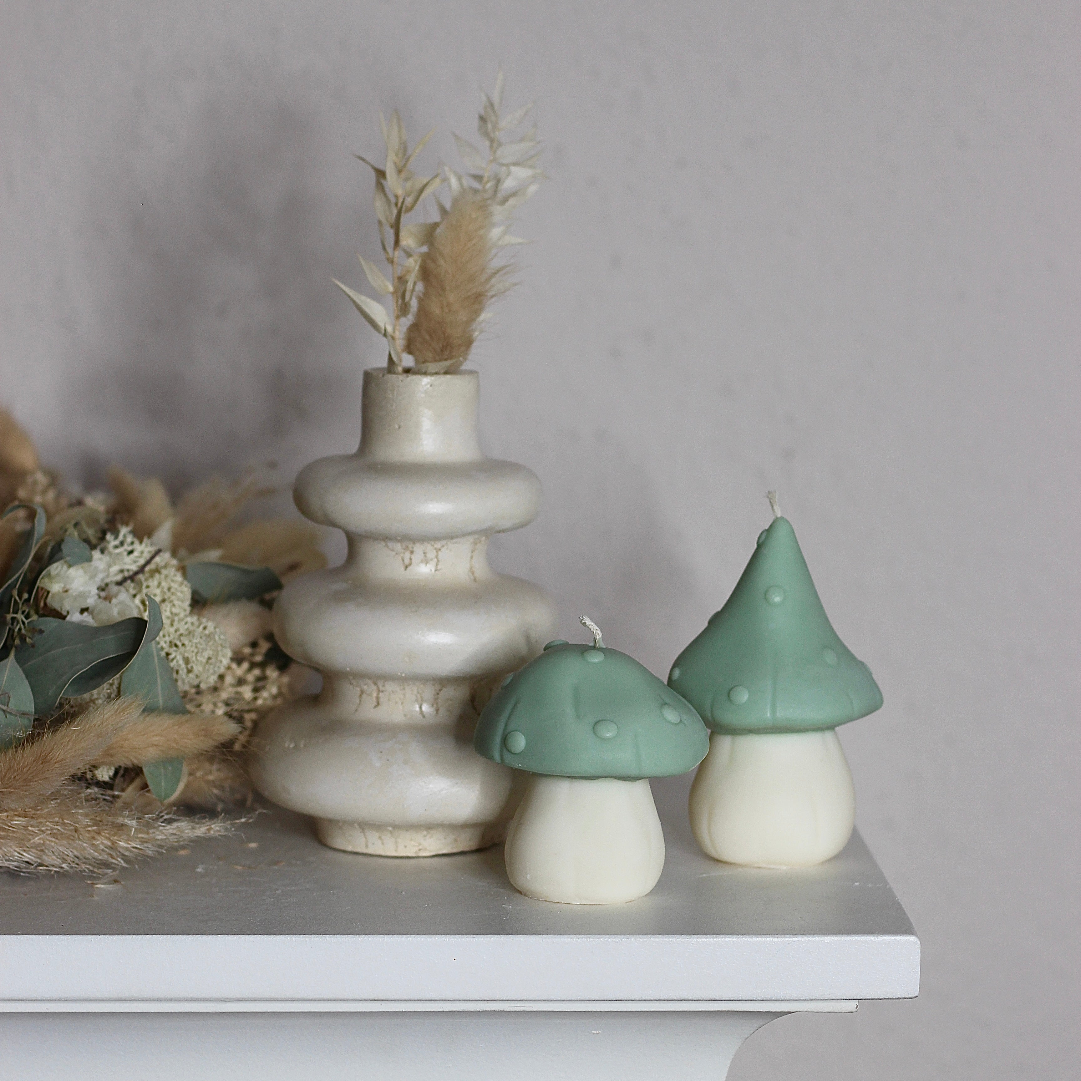 Betonvase ; Vase ; Trockenblumenvase „Infinity“ Mittel