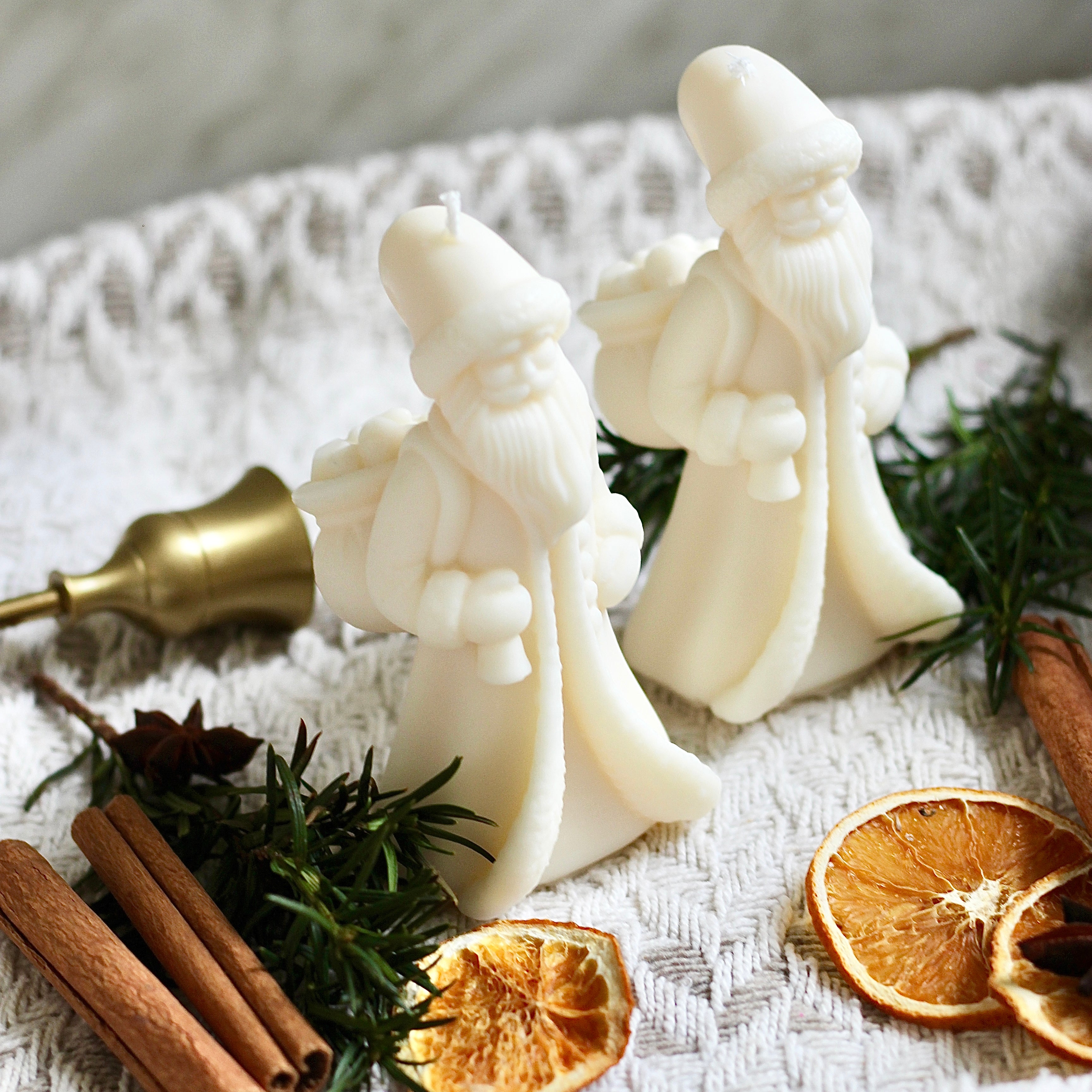 Kerze Weihnachten Weihnachtsmann "Santa"