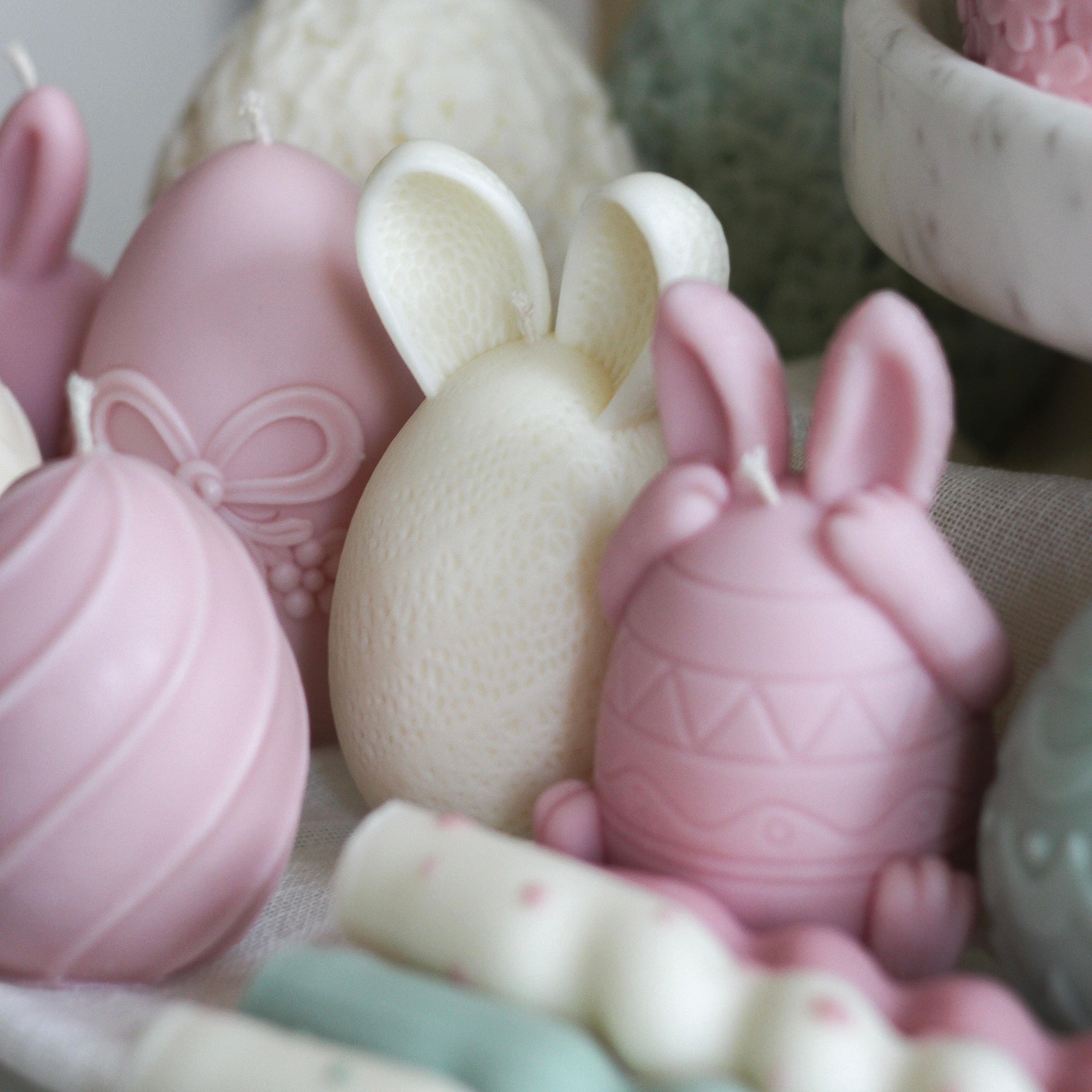 Kerze "Häschen Ei" groß, Variante 2, Ostern