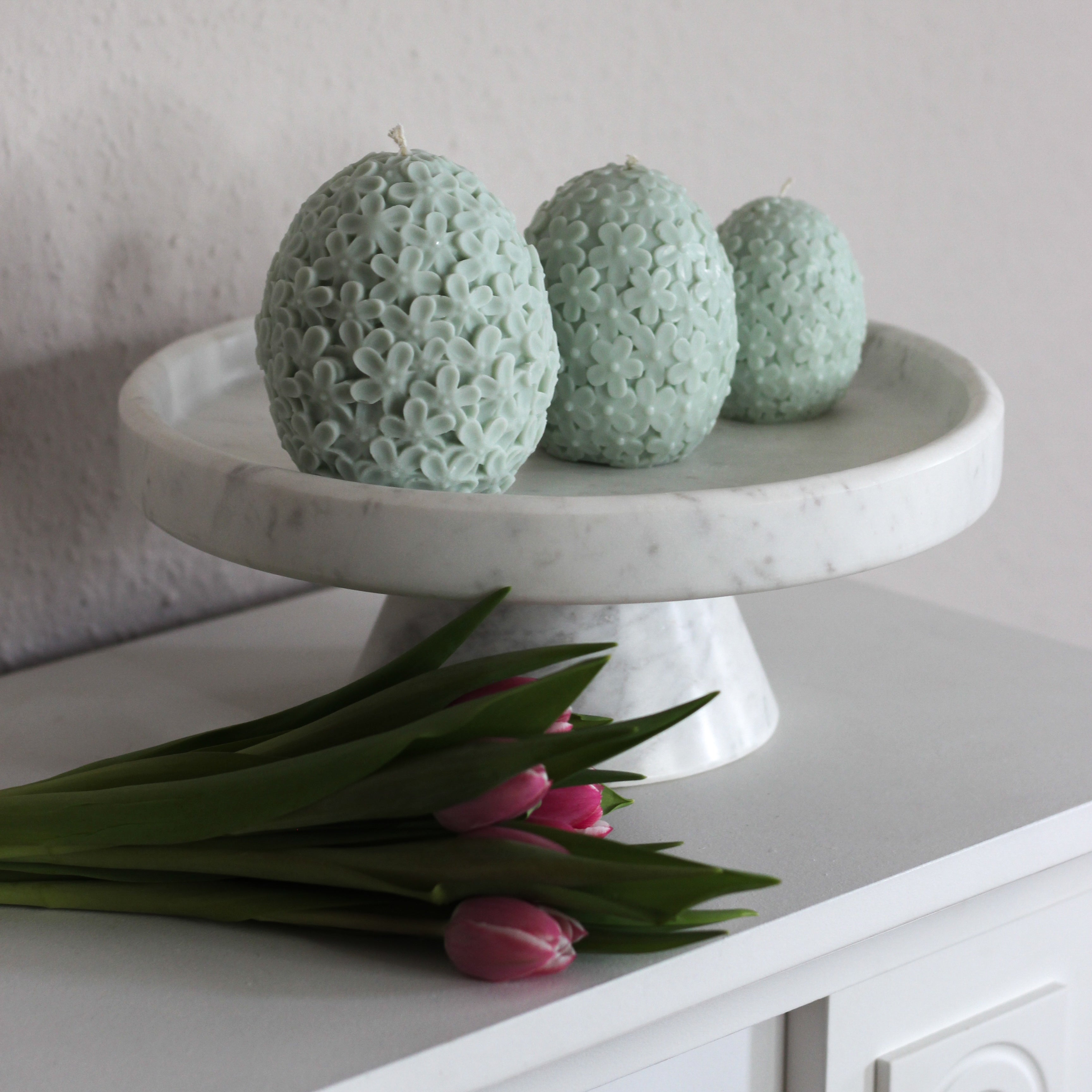 Kerze „Blumen Ei“ mittel; Ostern