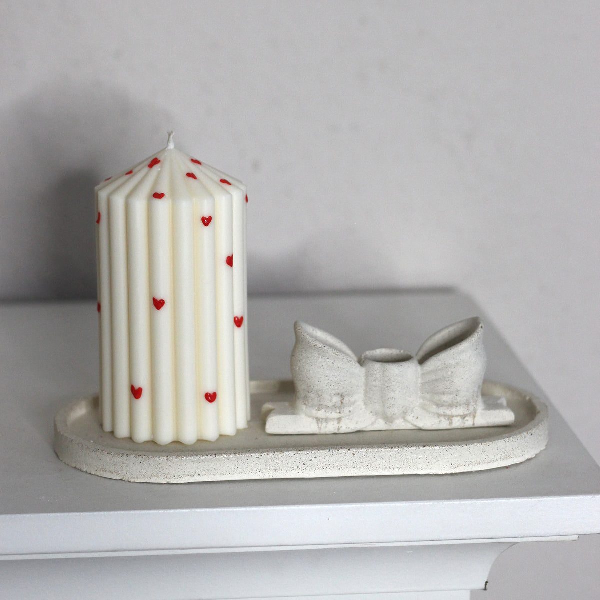 Beton Kerzenhalter „mini Schleife