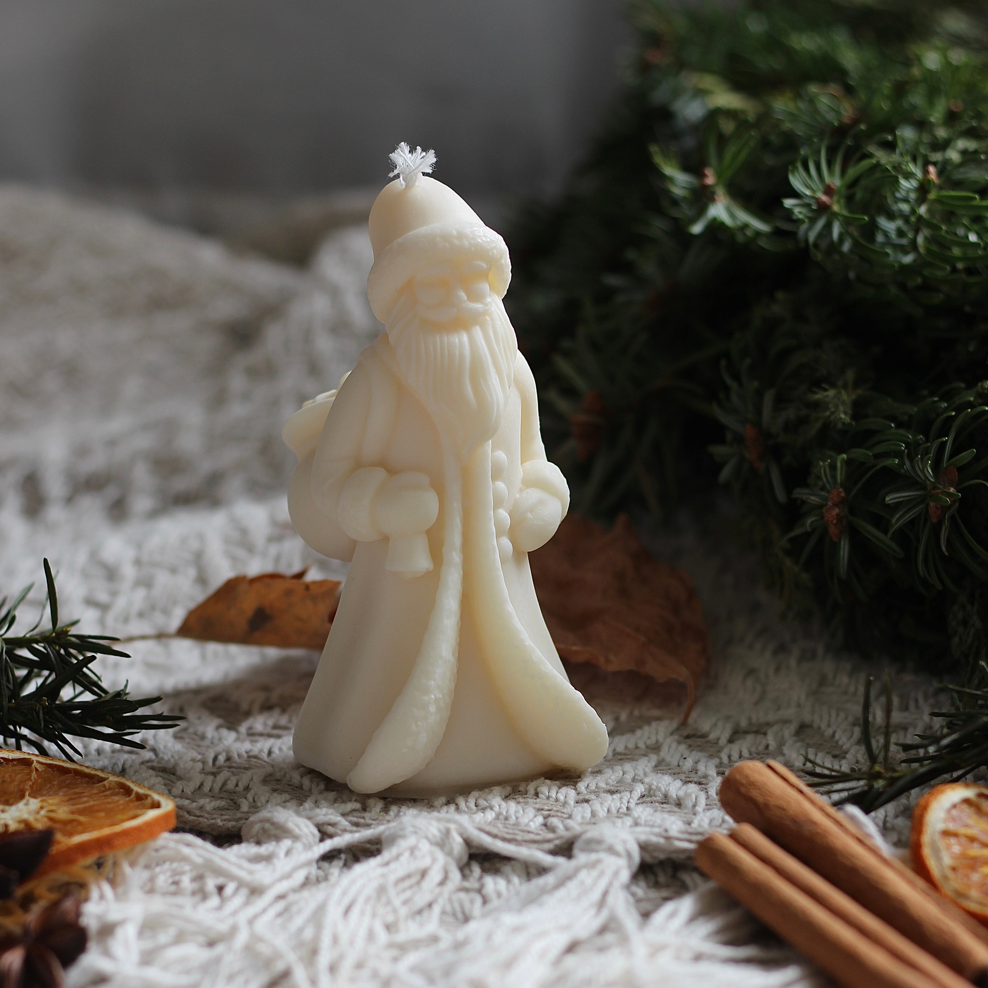 Kerze Weihnachten Weihnachtsmann "Santa"