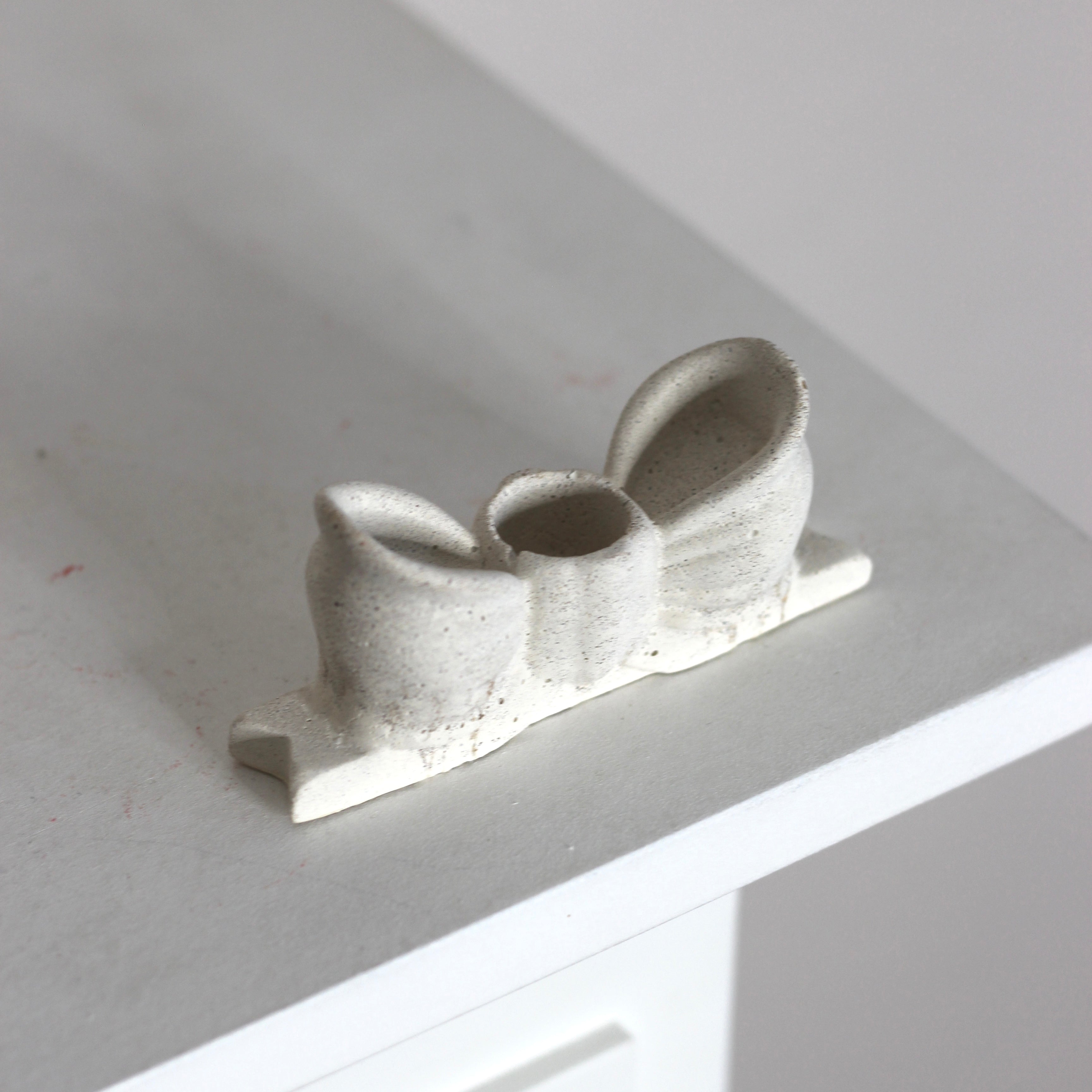 Beton Kerzenhalter „mini Schleife"