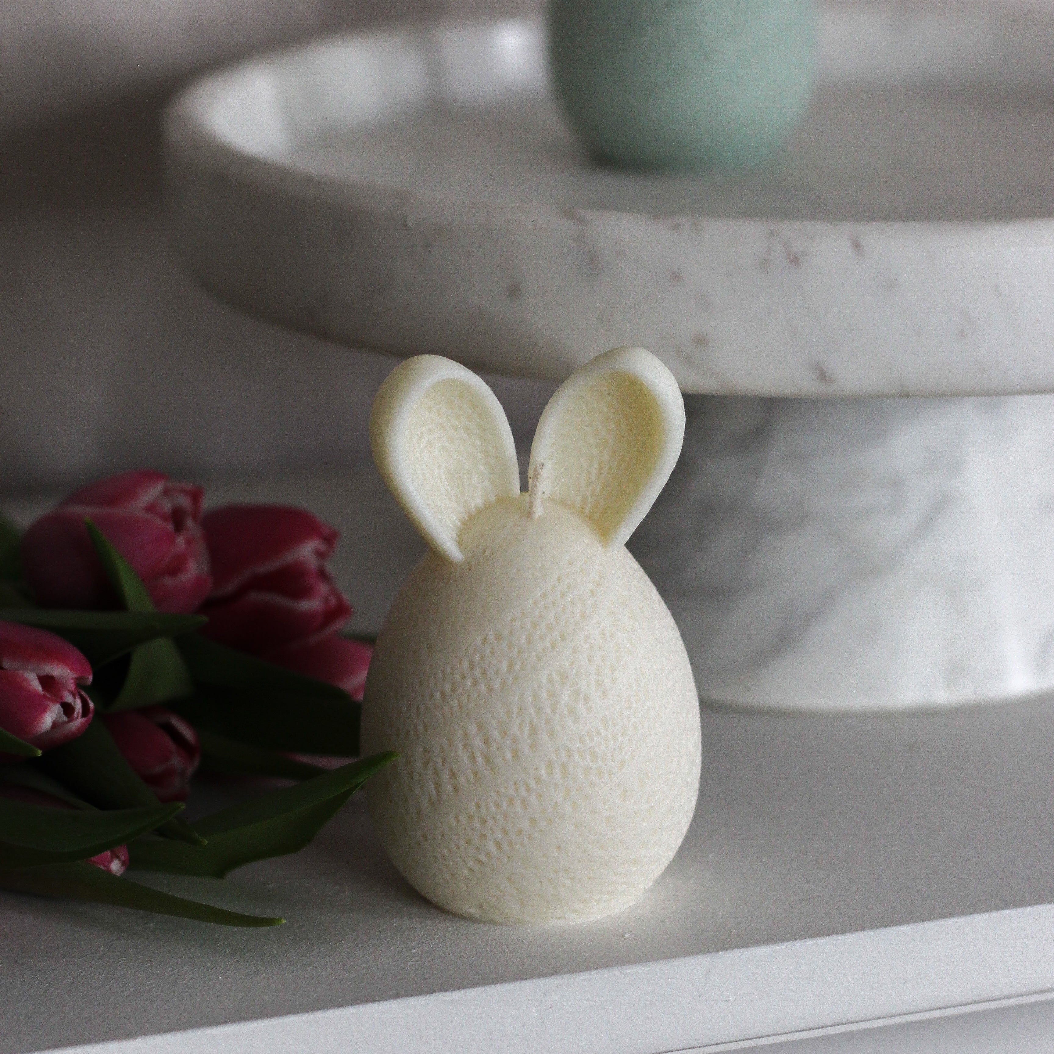 Kerze "Häschen Ei" groß, Variante 2, Ostern