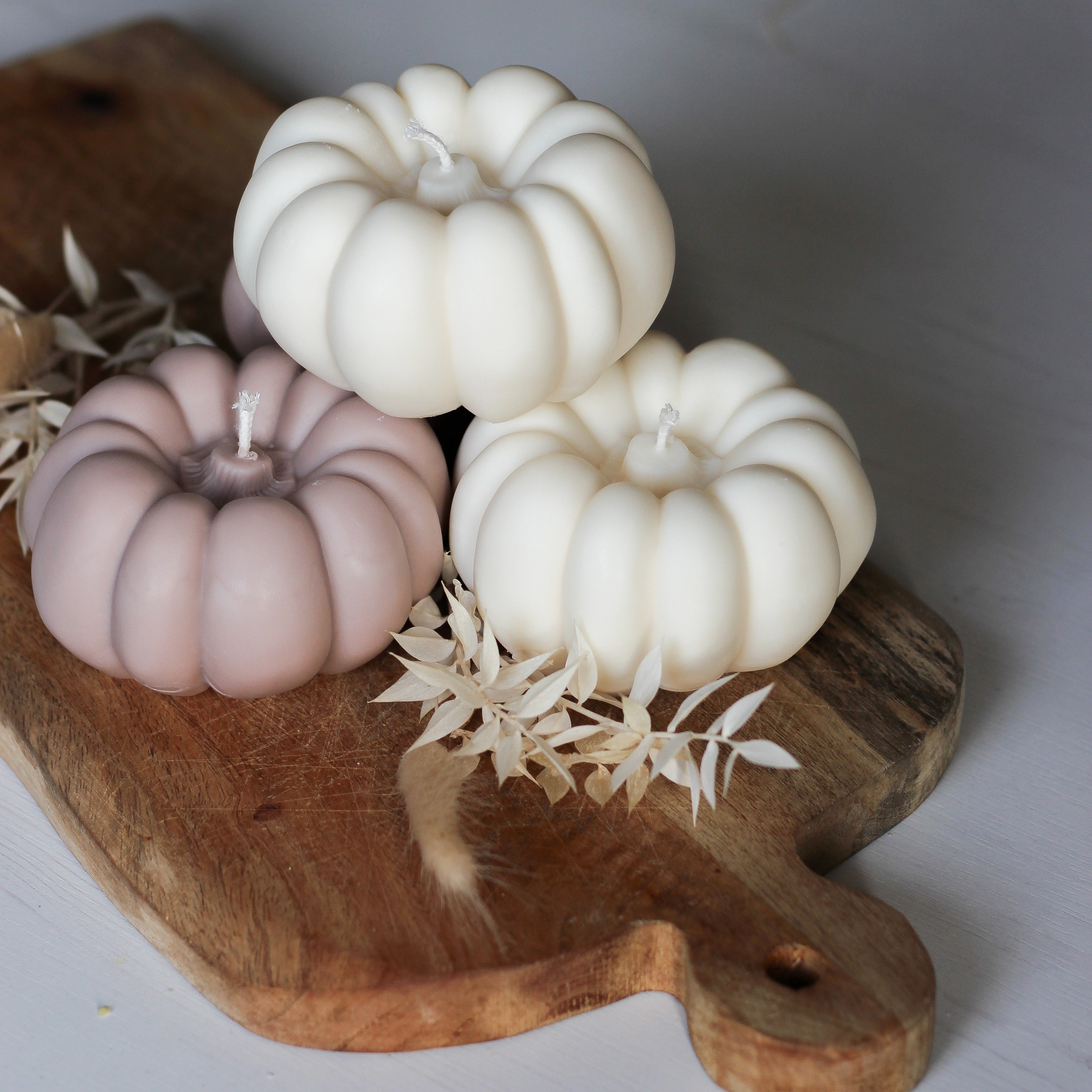Kerze Kürbis Variante 4 "Harvest" groß