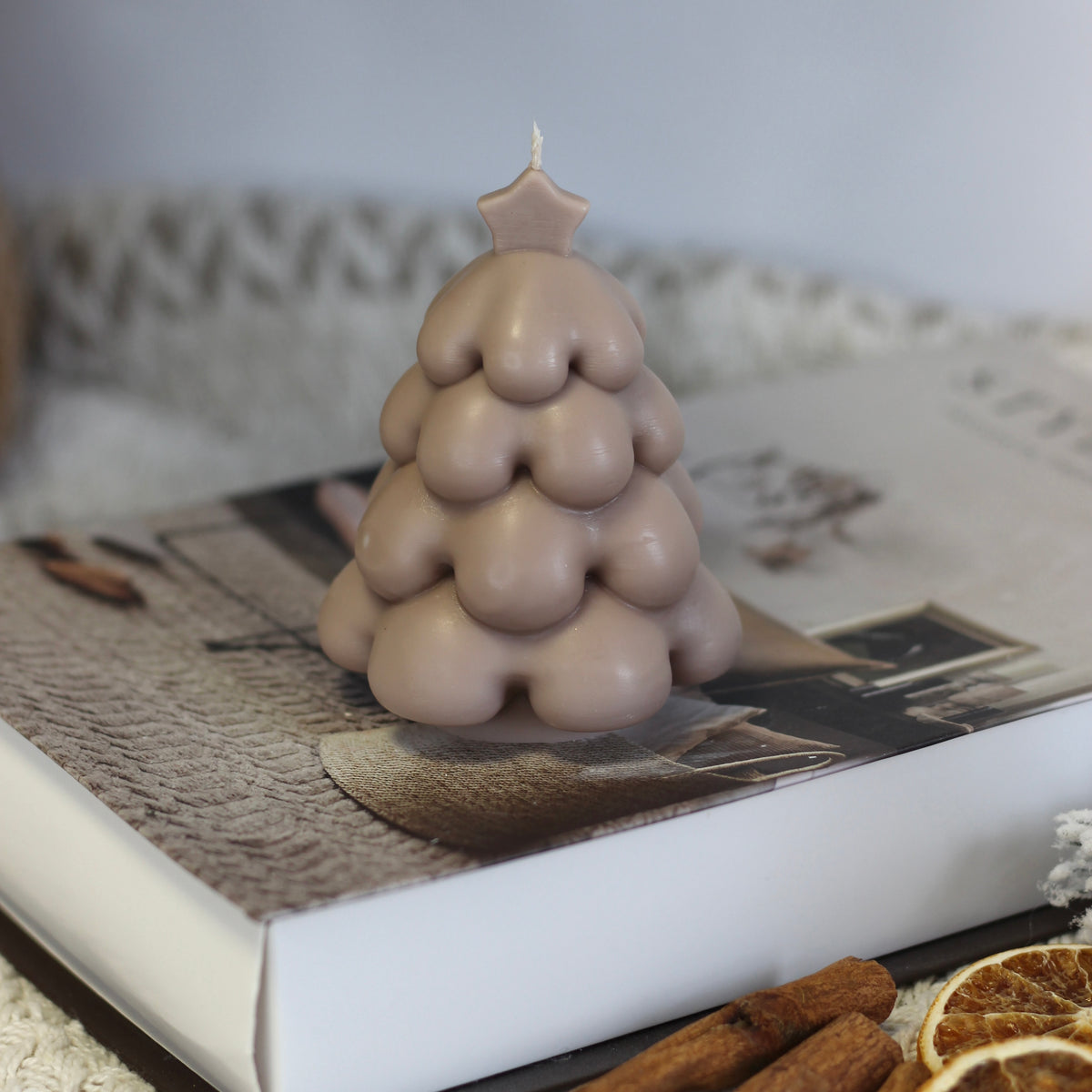 Kerze Weihnachten "Tannenbaum Stern"