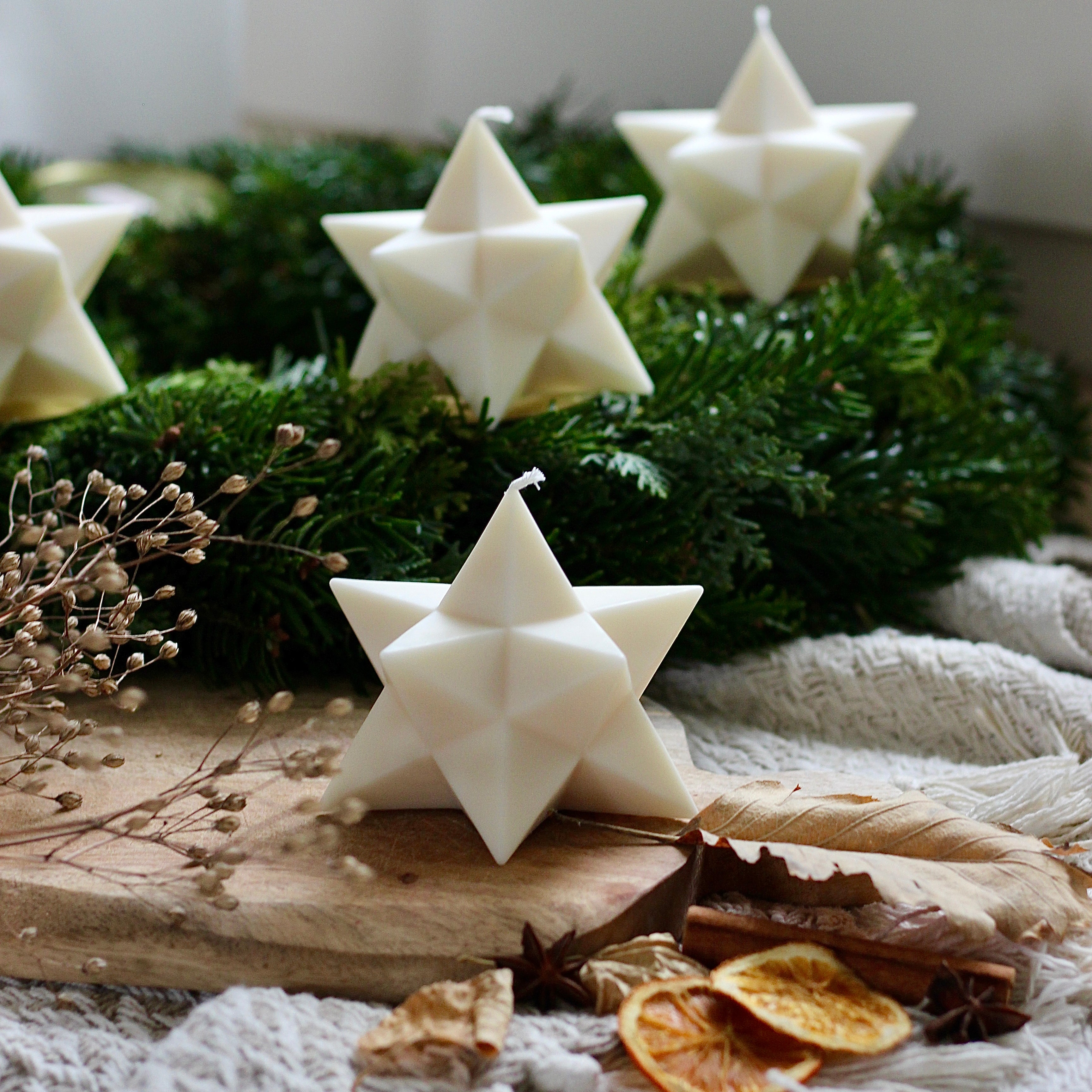 Kerze Weihnachten "Stern"