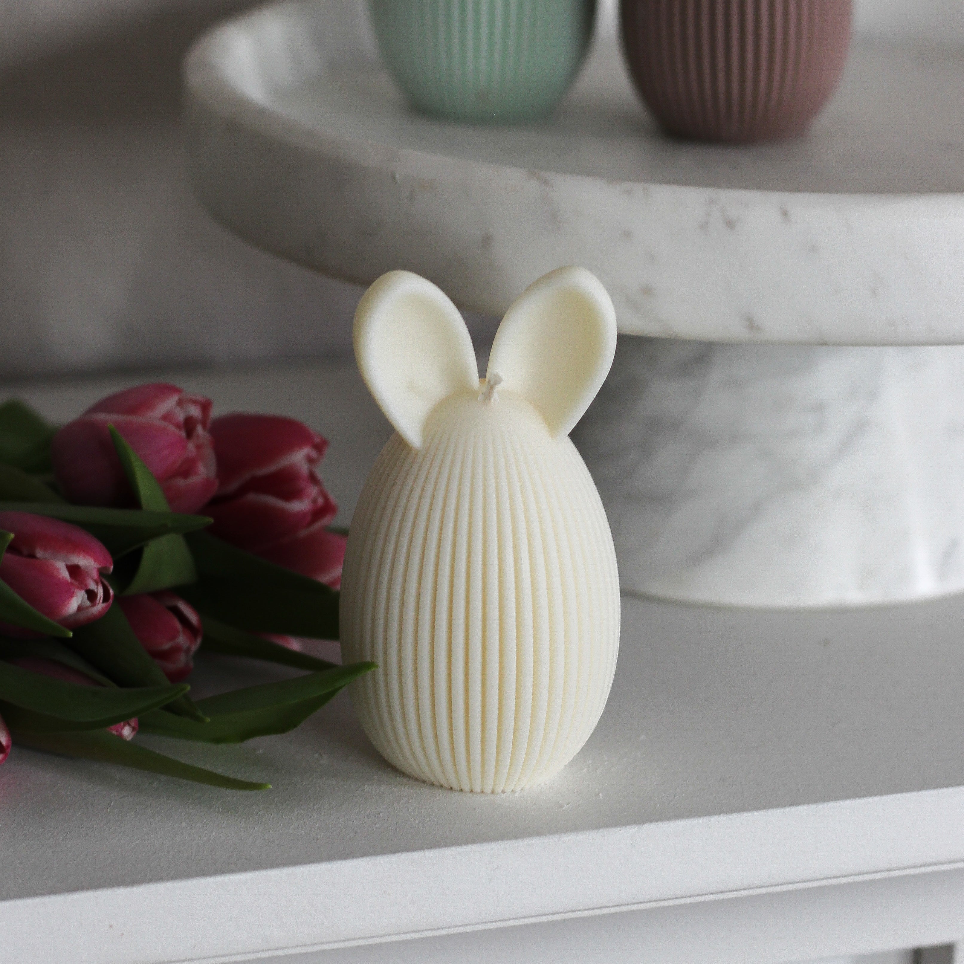 Kerze "Häschen Ei" groß, Variante 1, Ostern